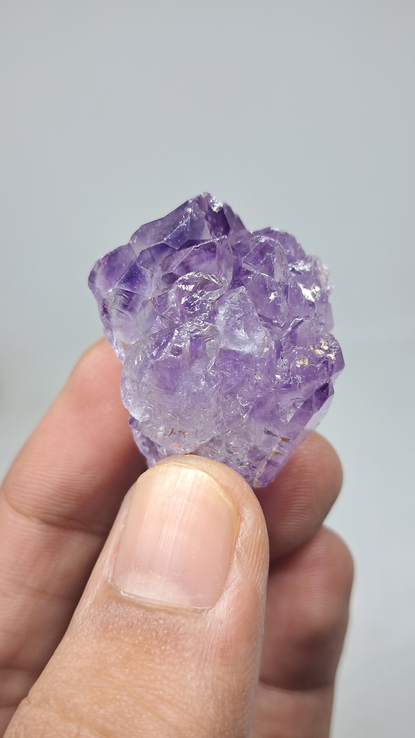 Racimo de Cetros de Amatista | Formación Elestial | Cristal Natural | Muestra Mineral #KA191