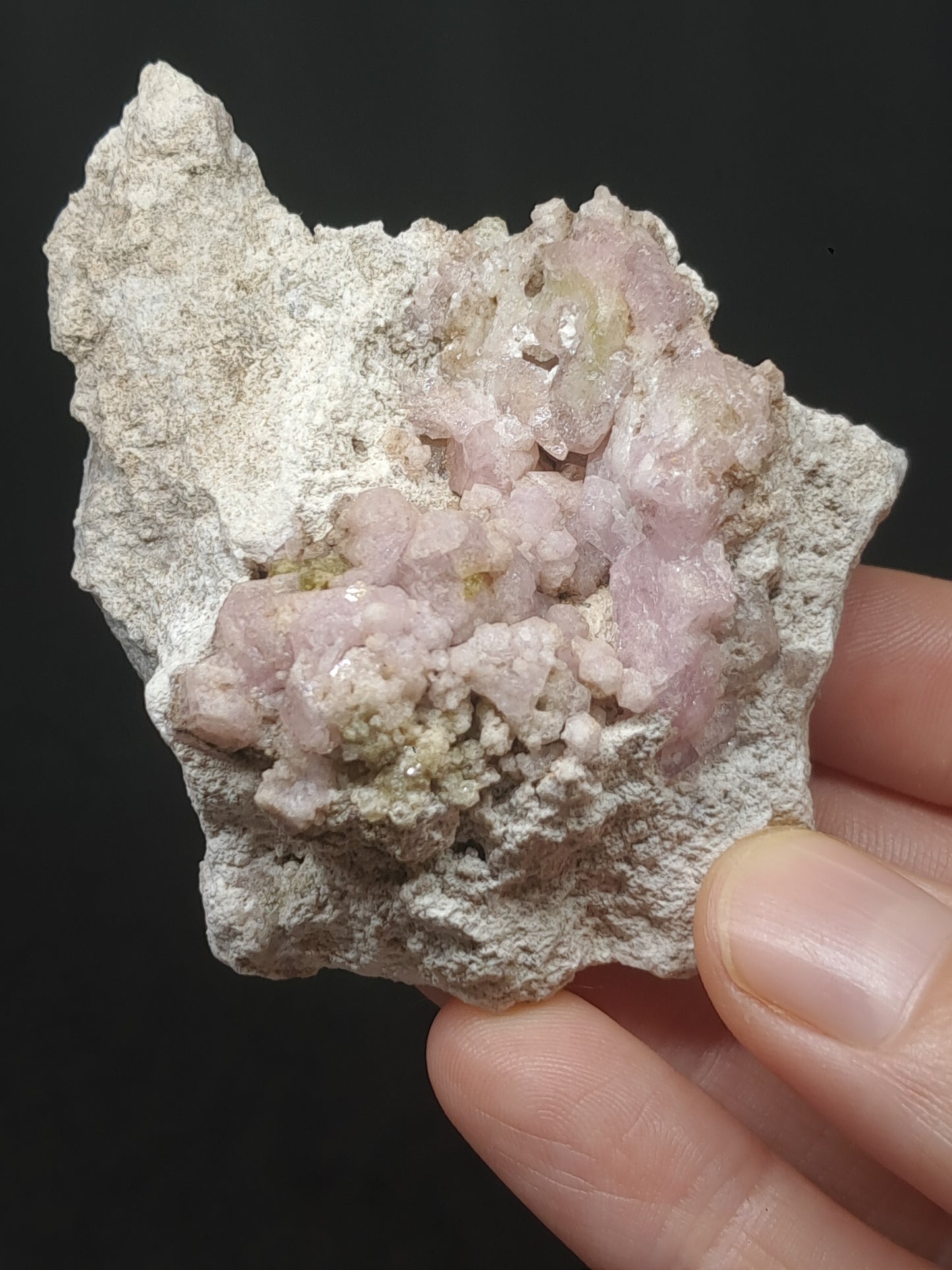 Grossular Garnet on Matrix (Mexico) Pink Garnet Cluster |Rough Crystal Stone | Mineral Specimen #GR18