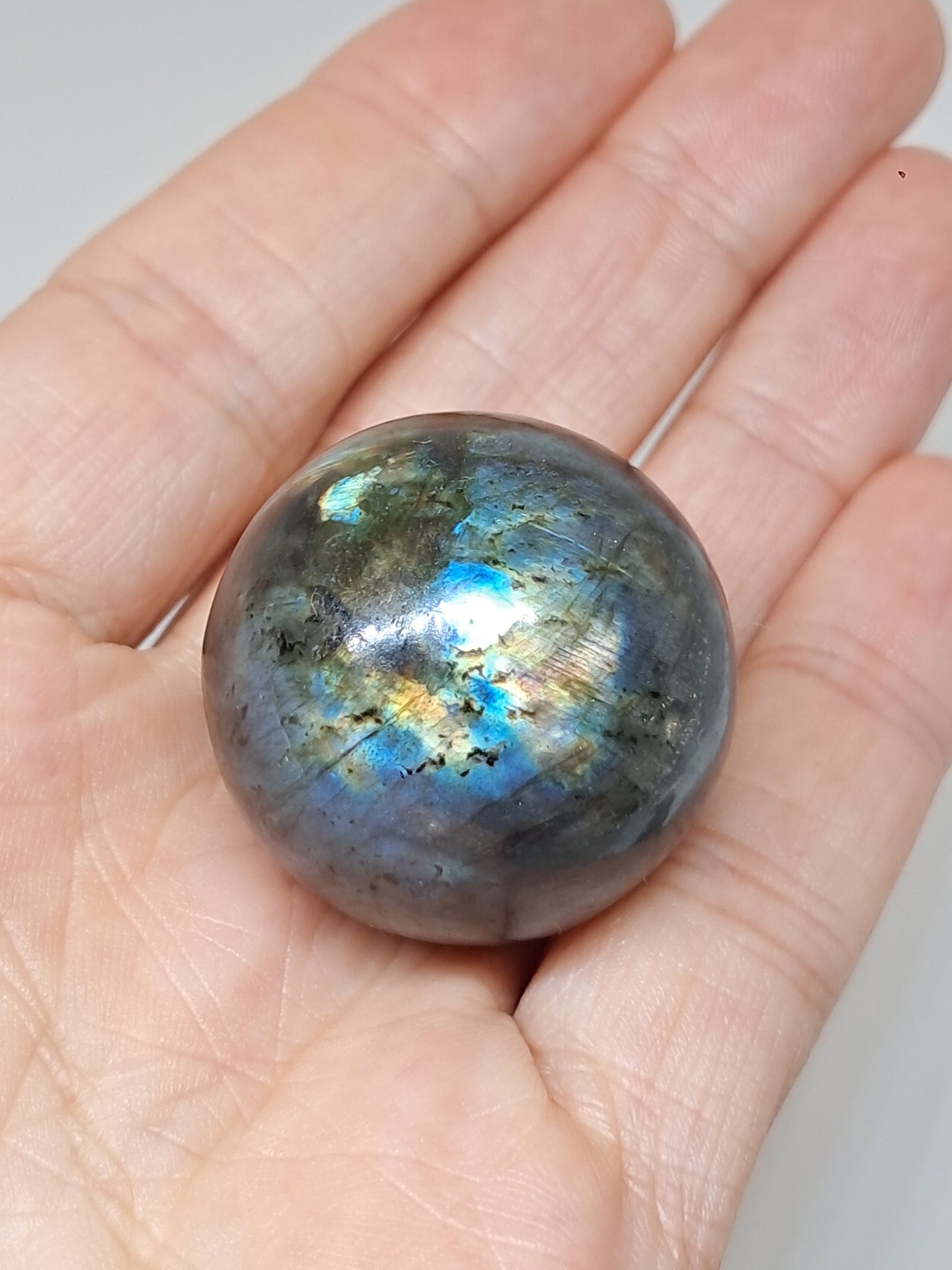 Labradorite Sphere (Madagascar) | Strong Flash | Polished Stone #LB13