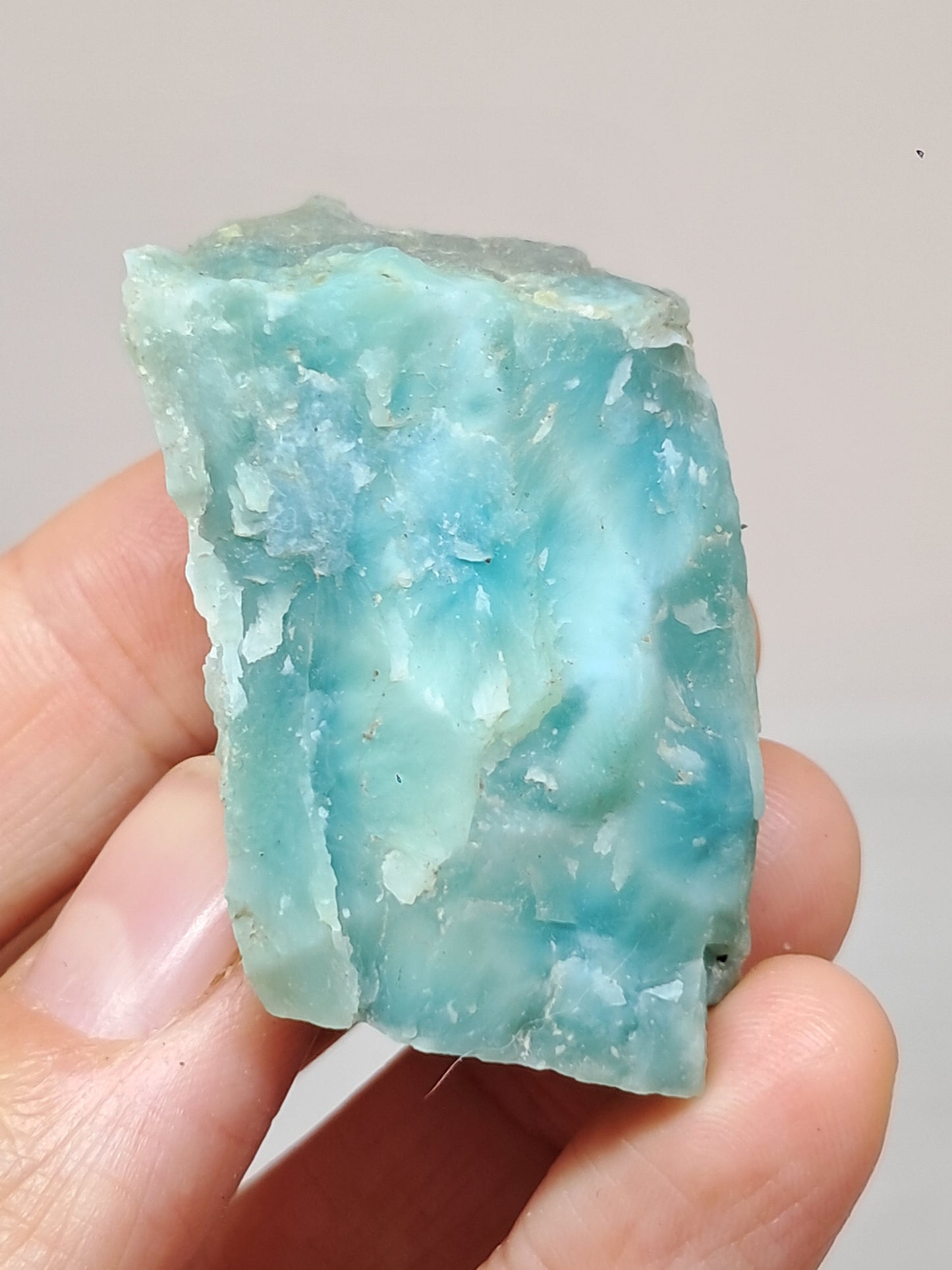 Trozo de Larimar (República Dominicana) Cristal en Bruto | Roca Natural #LM39