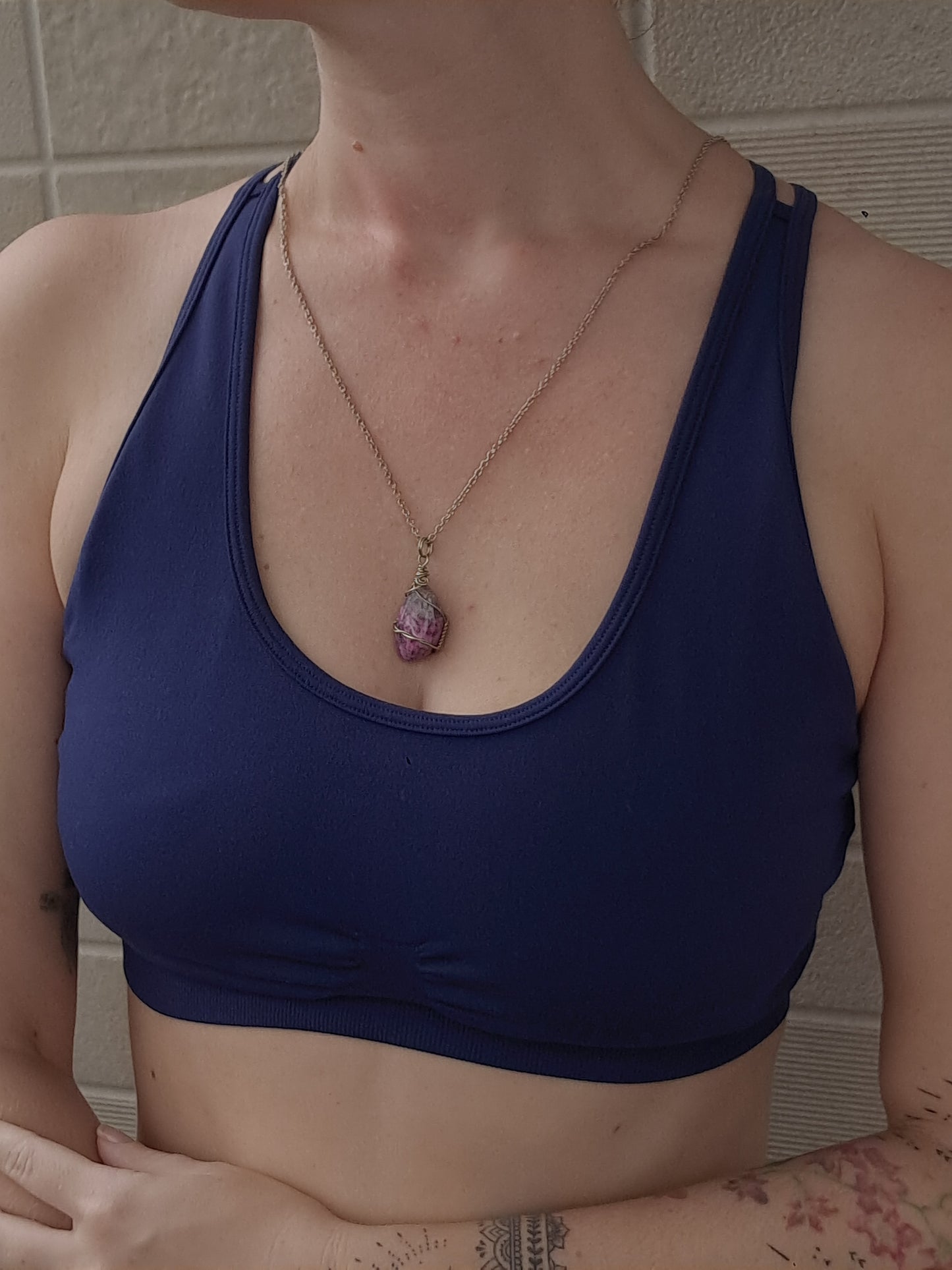 Cobaltoan Calcite Pendant | Handcrafted Jewelry | Unique Necklace #JL59