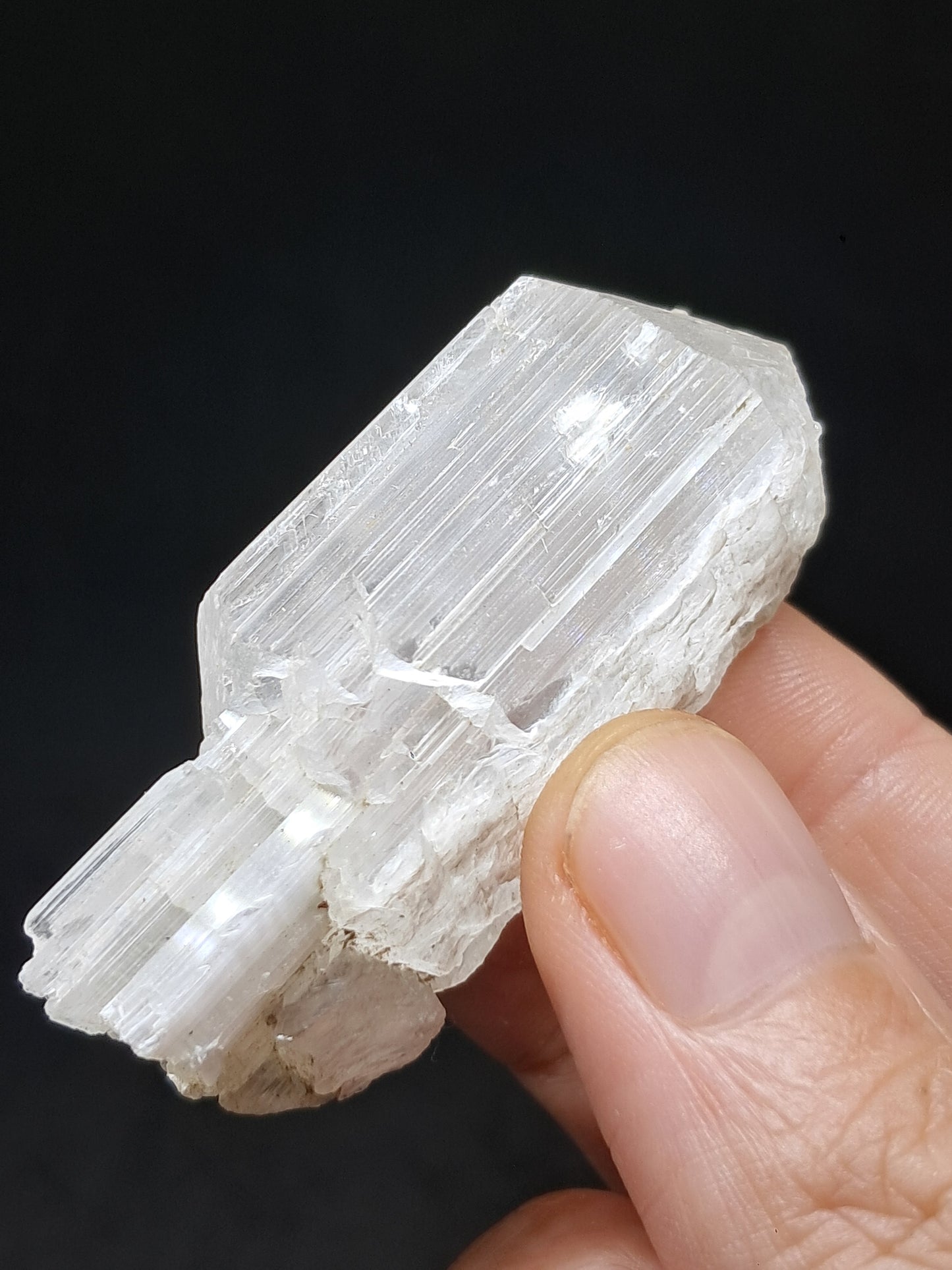 Satin Spar *Selenite* (India) Fibrous Gypsum | Mineral Specimen | Rough Crystal #SE3