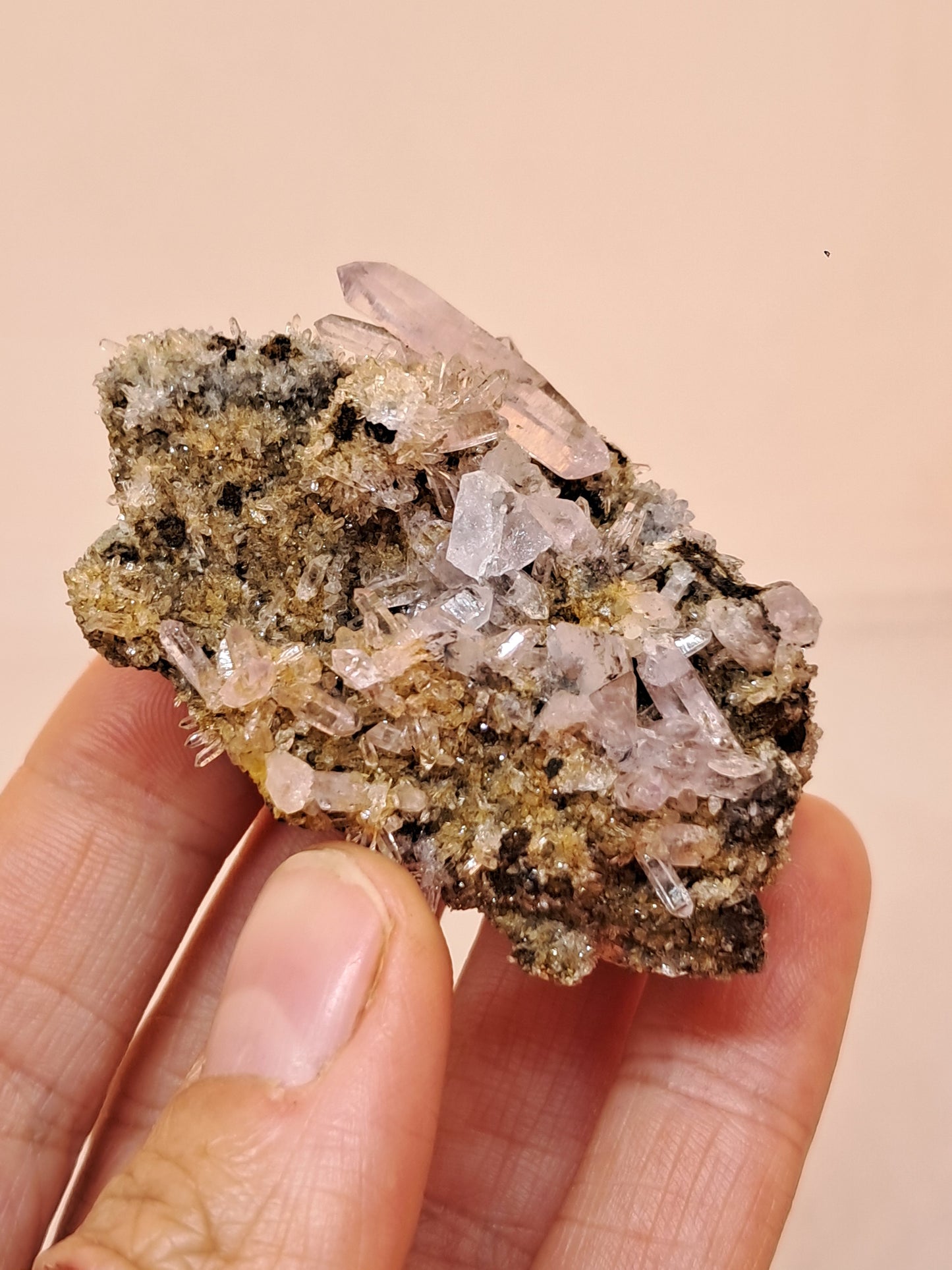 Veracruz Amethyst Crystals on Matrix (Mexico) | Natural Cluster | Mineral Specimen #VA19