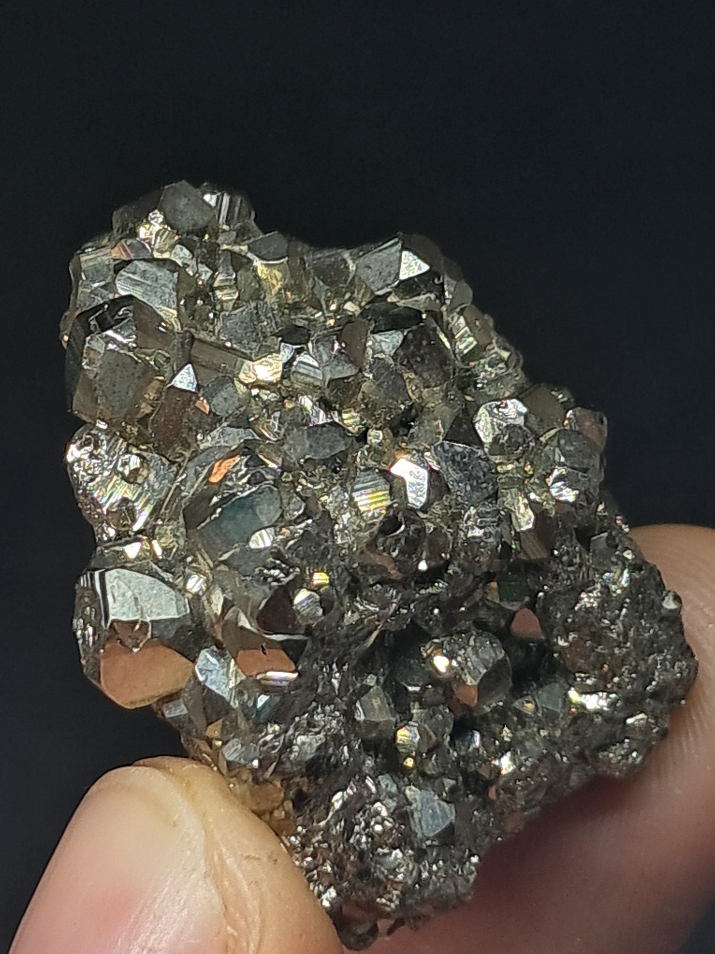 Pirita en bruto (Perú) Clúster natural | Espécimen mineral | Rocas y cristales #PR31