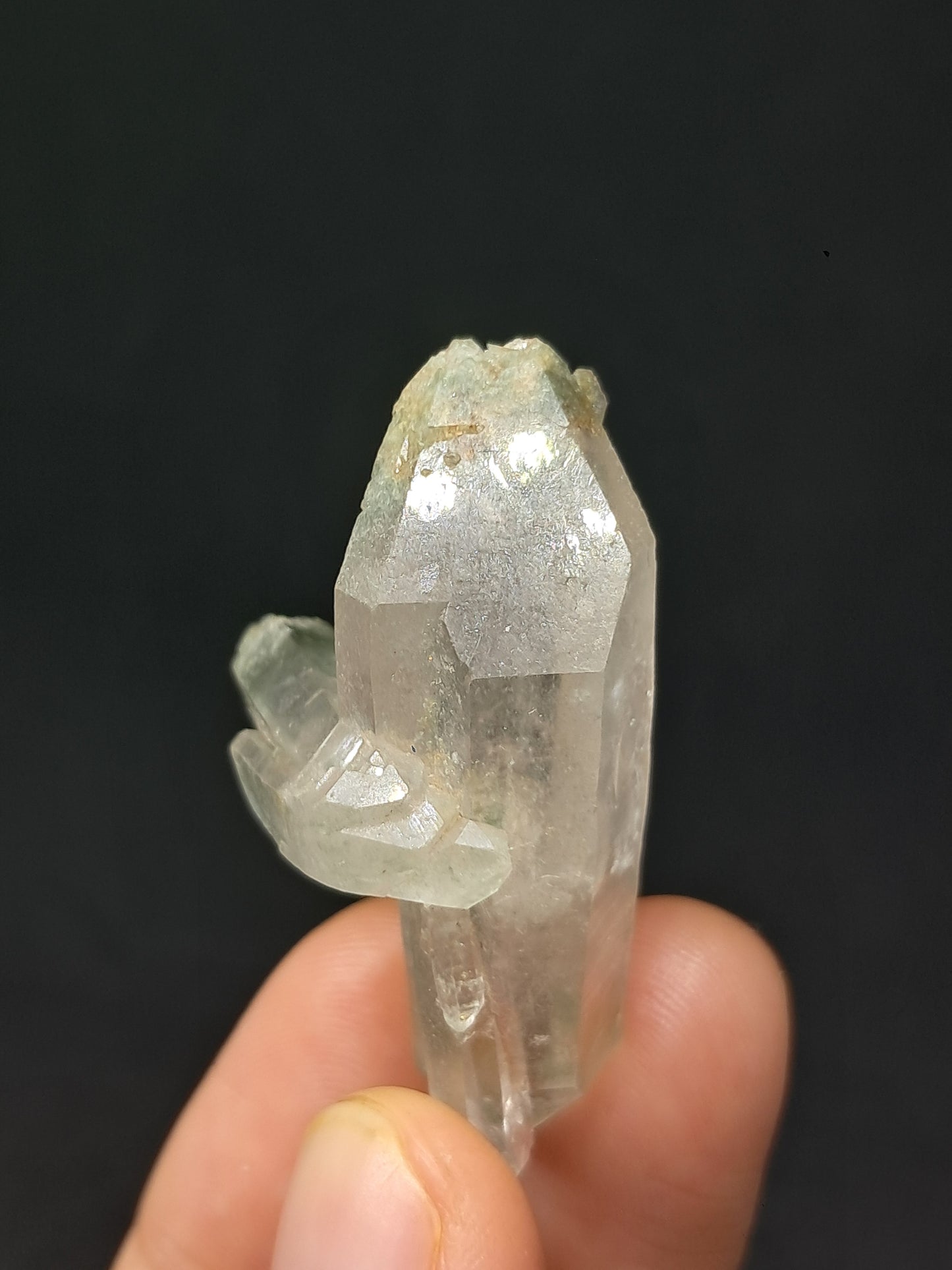Chlorite Phantom Quartz *Bridge* *Biterminated* (Kullu) Natural Crystal | Garden Chamanic #CQ81