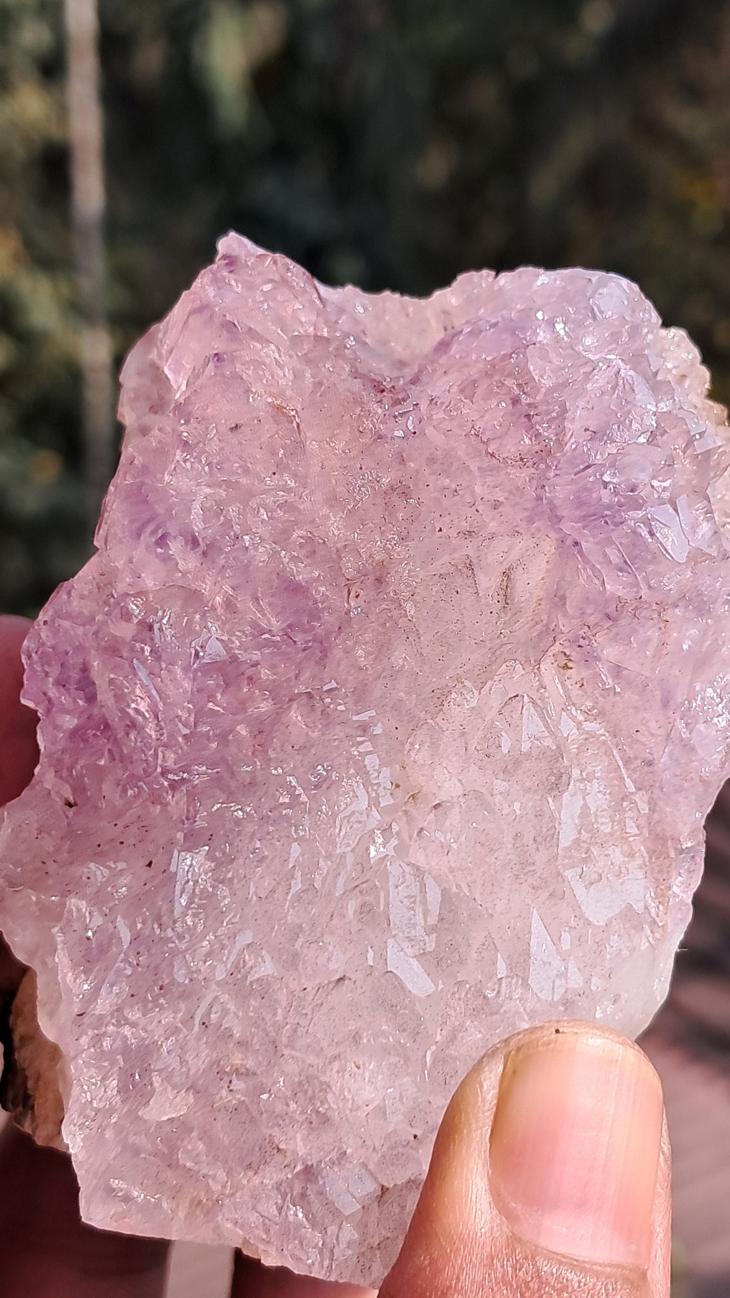 Elestial Amethyst on Quartz from Karur | Rare Formation | Mineral Specimen #KA184