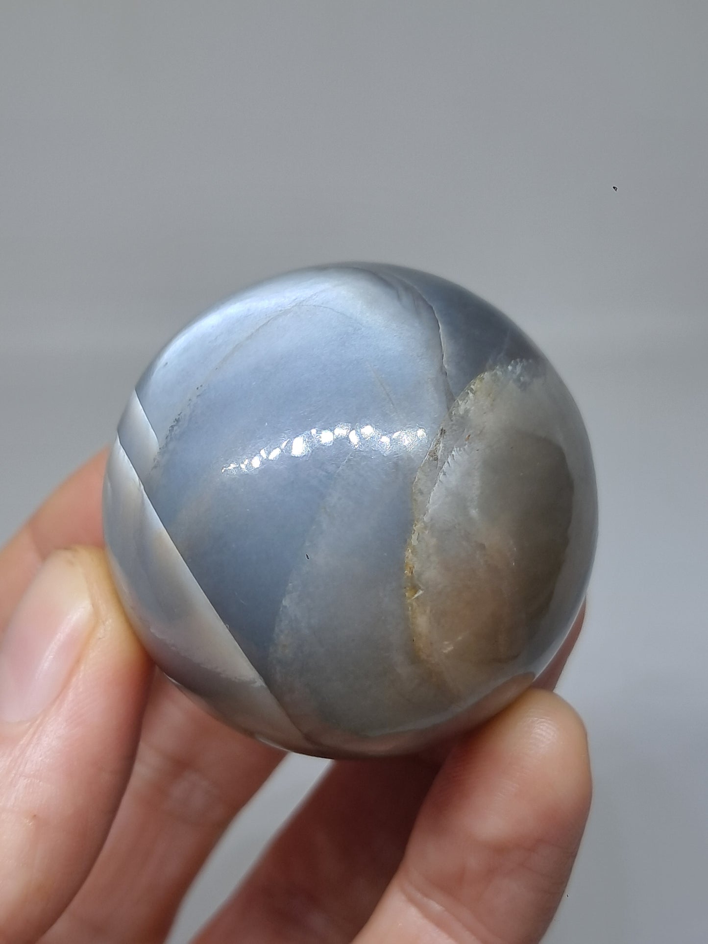 Grey Moonstone Sphere | Silver Sheen | Good Quality Natural Stone