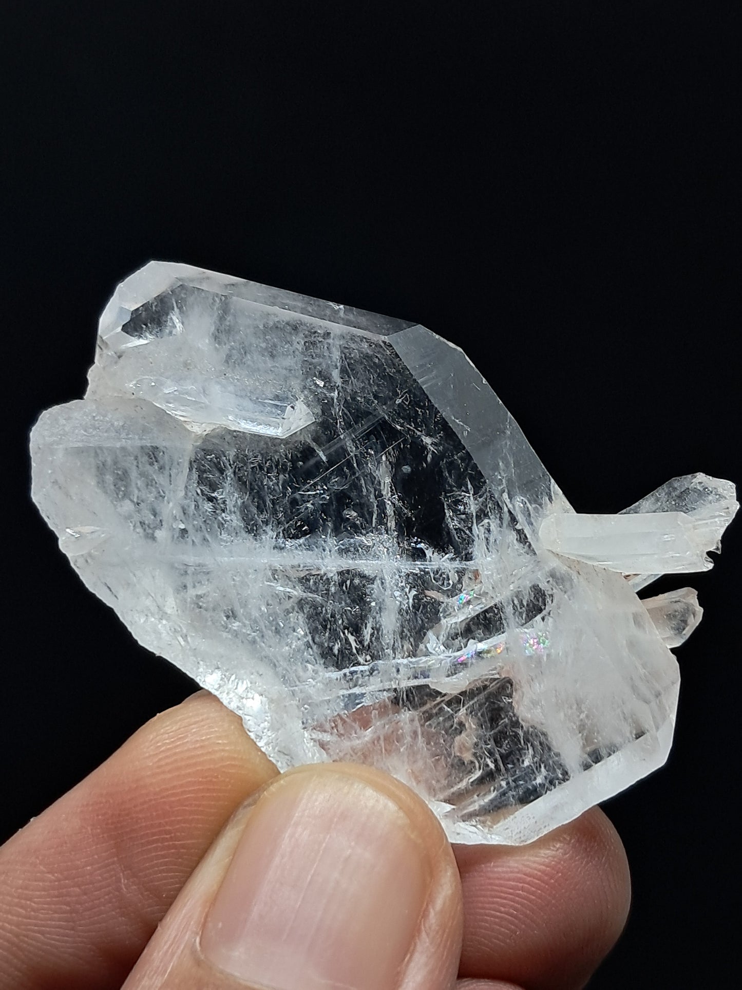 Punta Natural de Cuarzo Claro de la Formación Faden (Santander, Colombia) | Ejemplar Mineral n.° COQ9