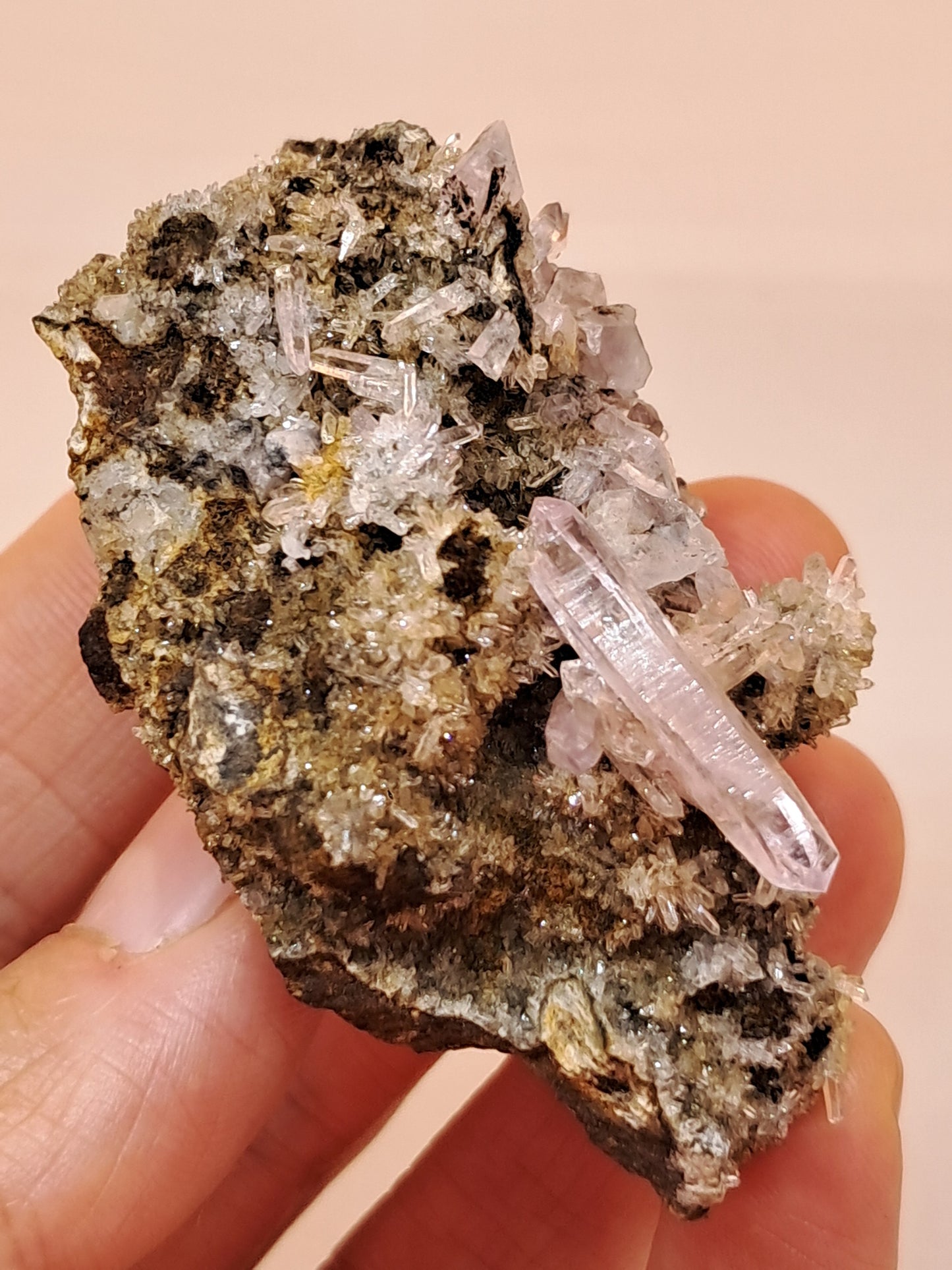 Veracruz Amethyst Crystals on Matrix (Mexico) | Natural Cluster | Mineral Specimen #VA19