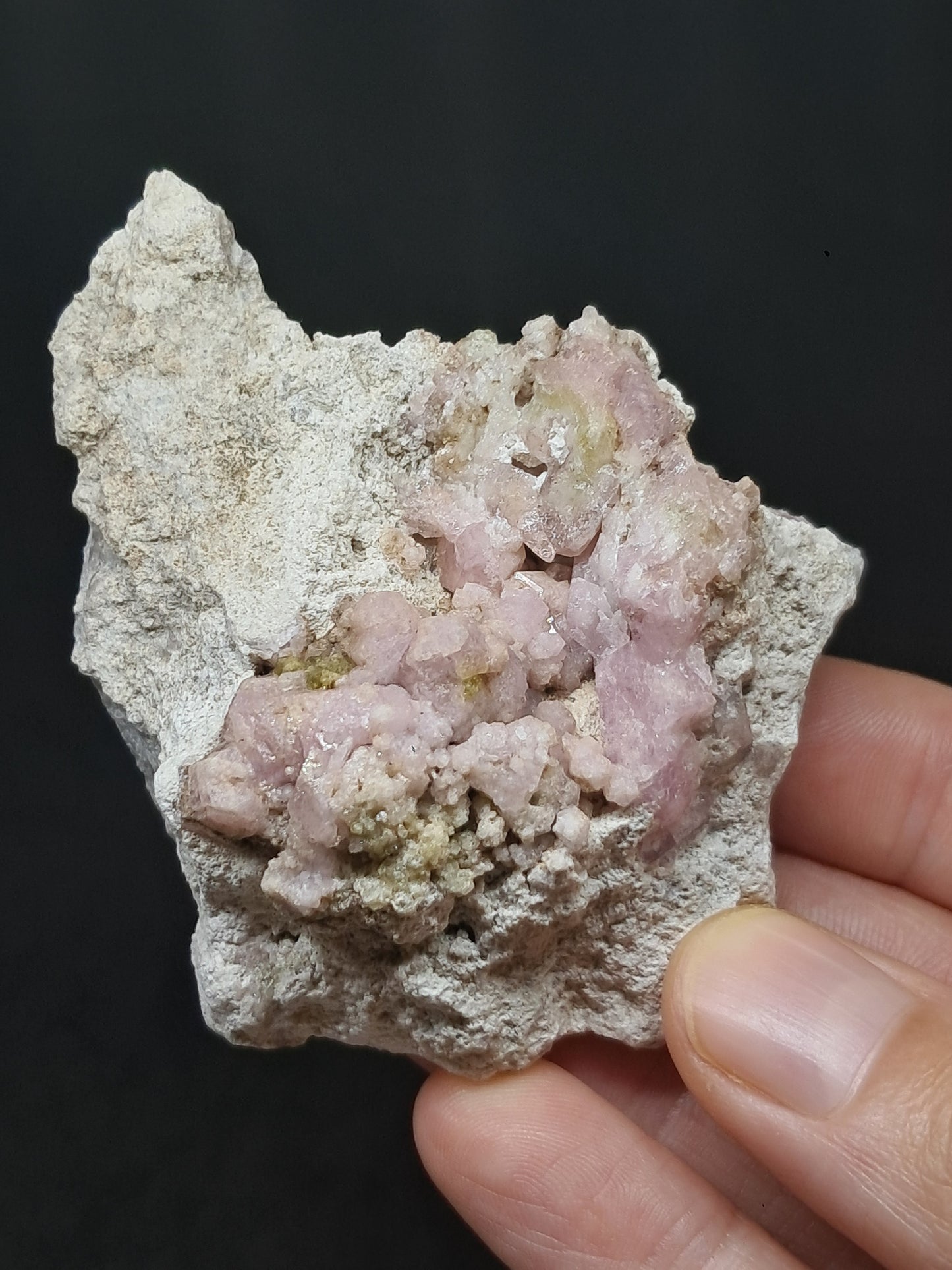 Grossular Garnet on Matrix (Mexico) Pink Garnet Cluster |Rough Crystal Stone | Mineral Specimen #GR18