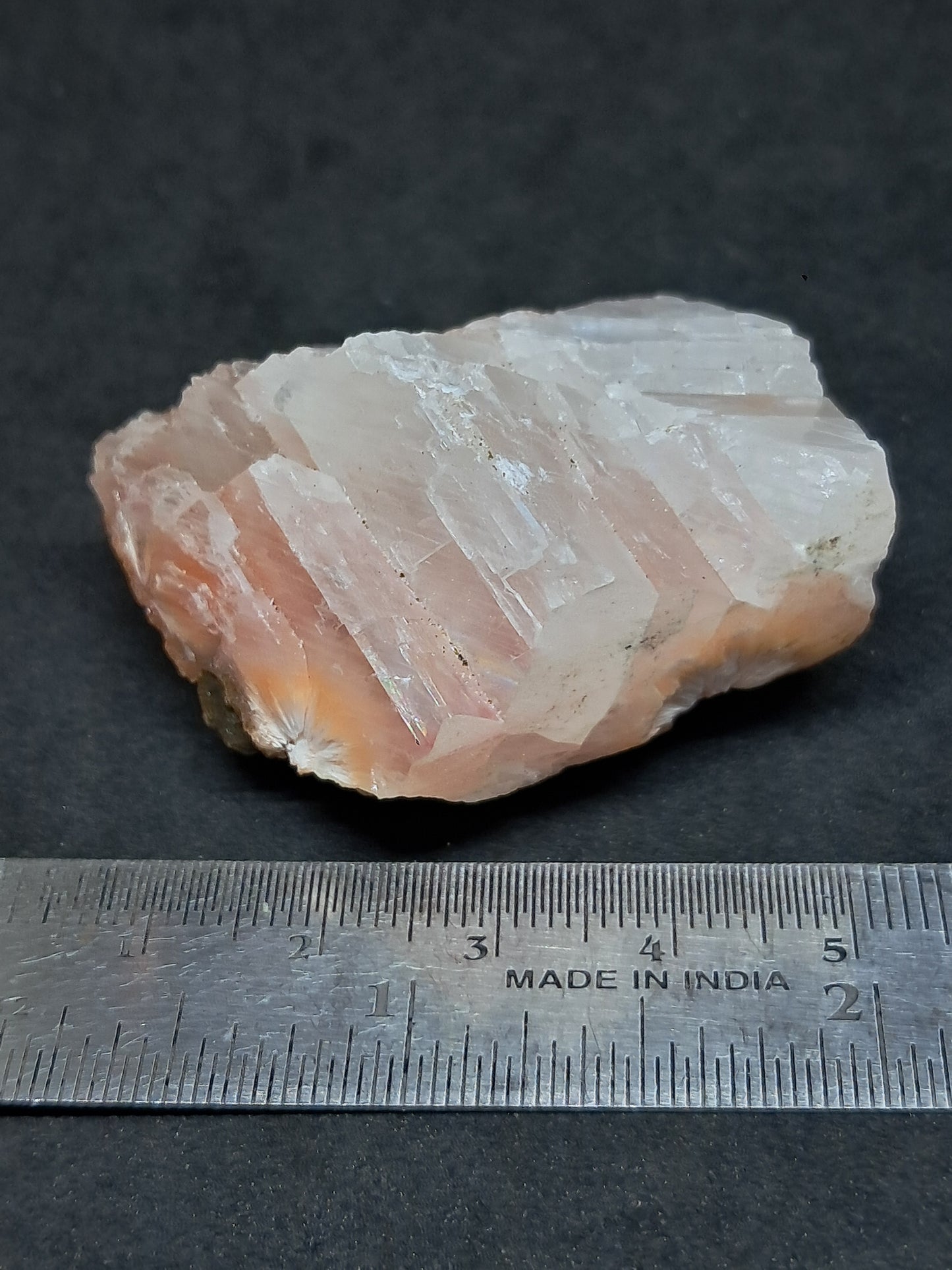 Calcita Rojiza/Rosa con Mesolita *Hallazgo Raro* (Pithampur) Cristal Natural | Piedra Bruta | Muestra Mineral #CA38