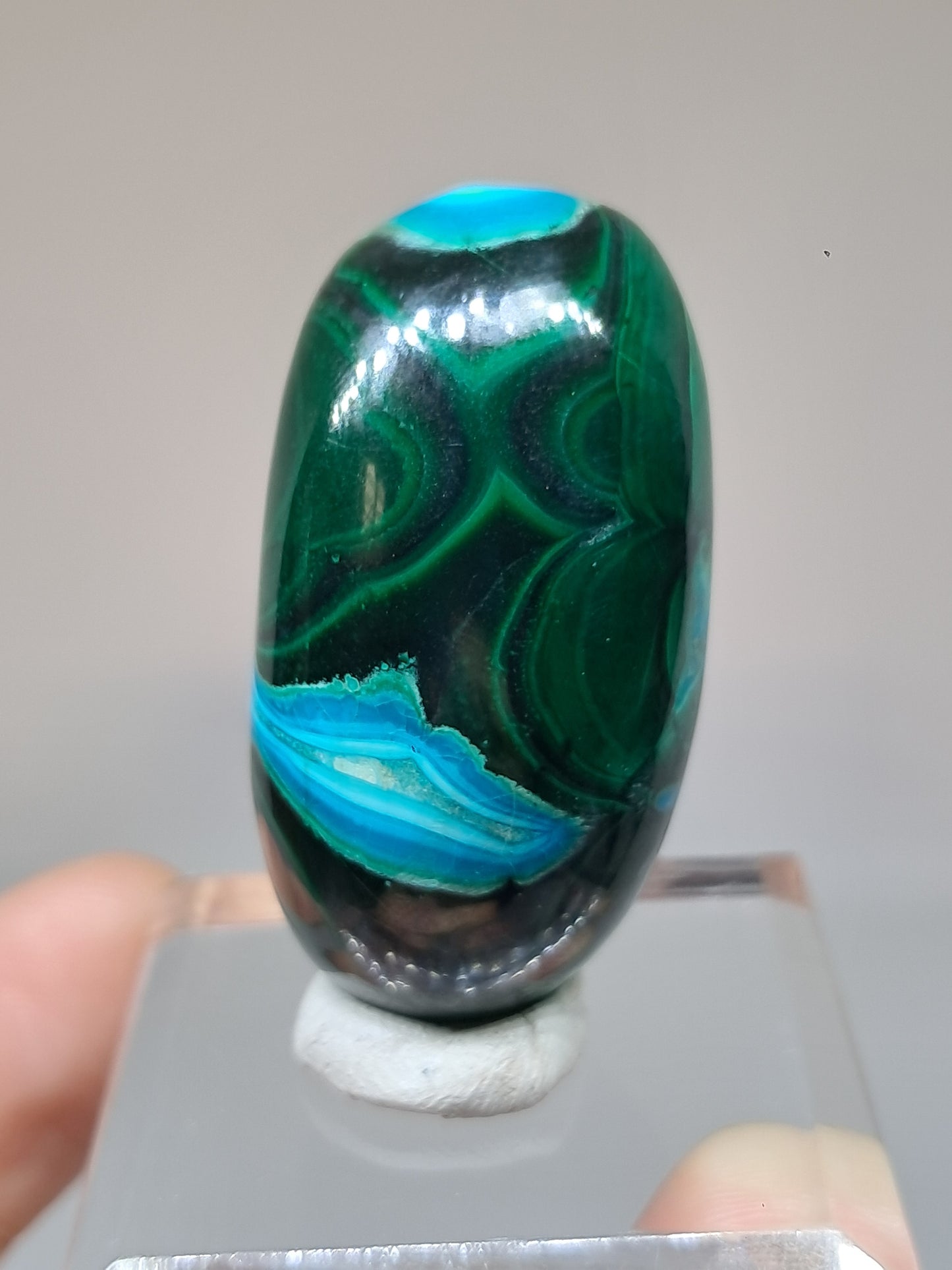 Chrysocolla w/ Malachite Tumble | Polished Free Form | Good Quality | Natural Stone