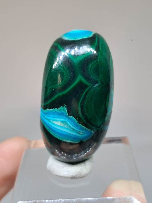 Chrysocolla w/ Malachite Tumble | Polished Free Form | Good Quality | Natural Stone