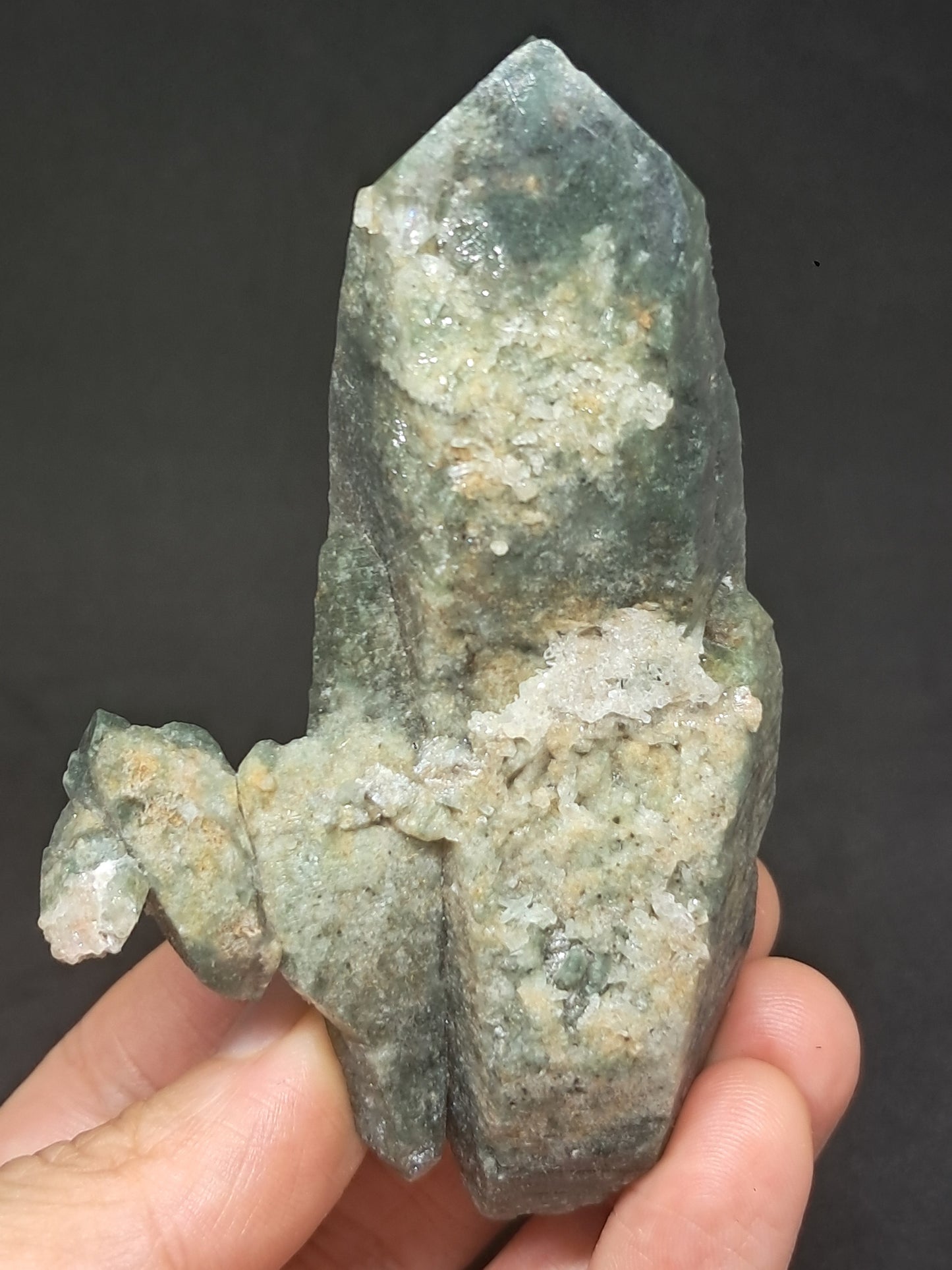 Chlorite Quartz (Kullu) Natural Point | Garden Chamanic Crystal #CQ64