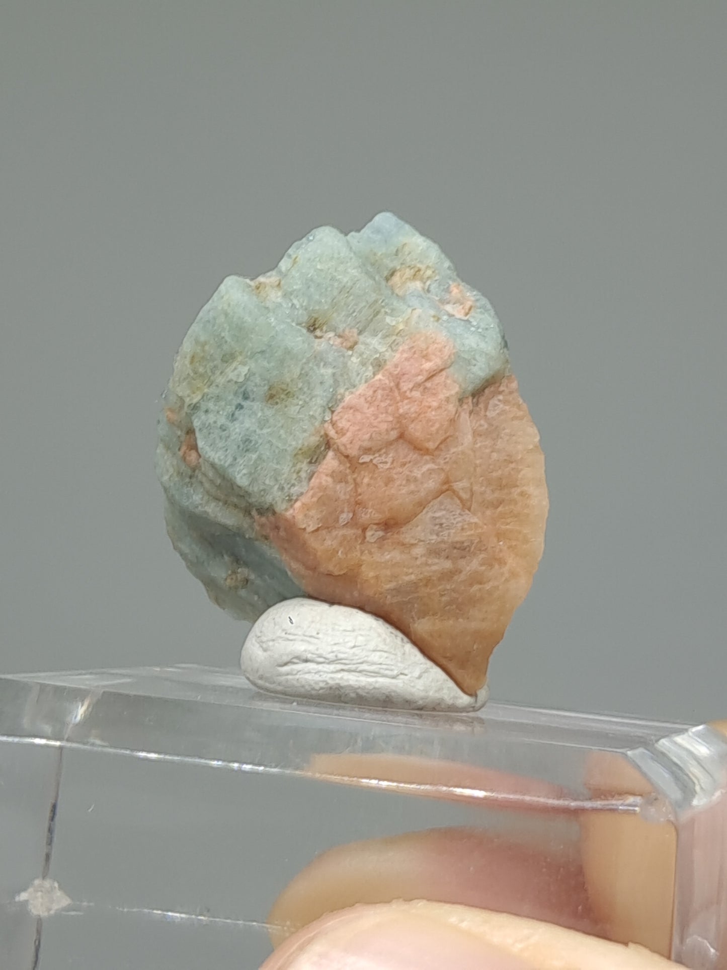 Aquamarine on Matrix (Karur) Rough Natural Crystal | Mineral Specimen #AQM43
