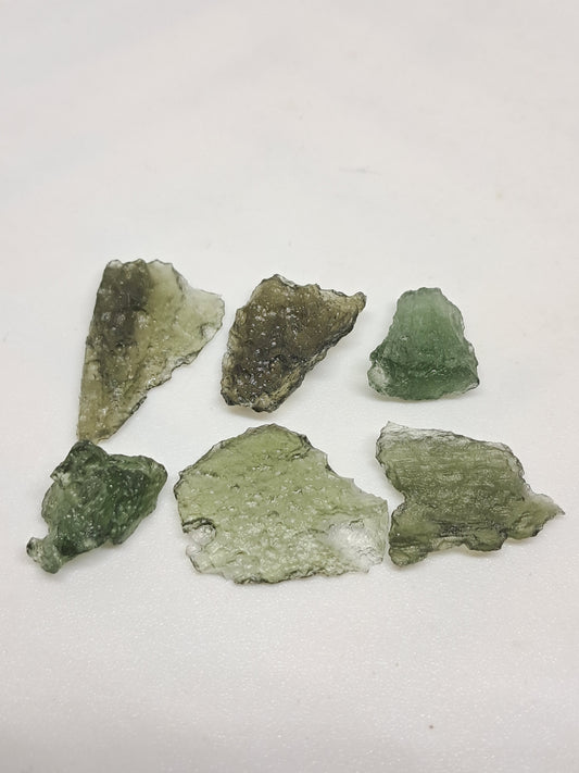 Genuine Moldavite Raw (Czech Republic) Natural Tektite | 4 - 4.9 ct #MDV7