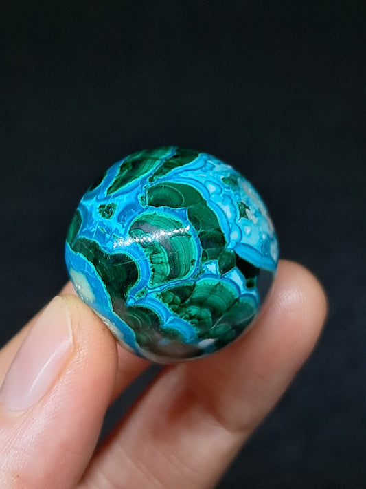 Chrysocolla w/ Malachite Sphere | Good Quality Natural Stone