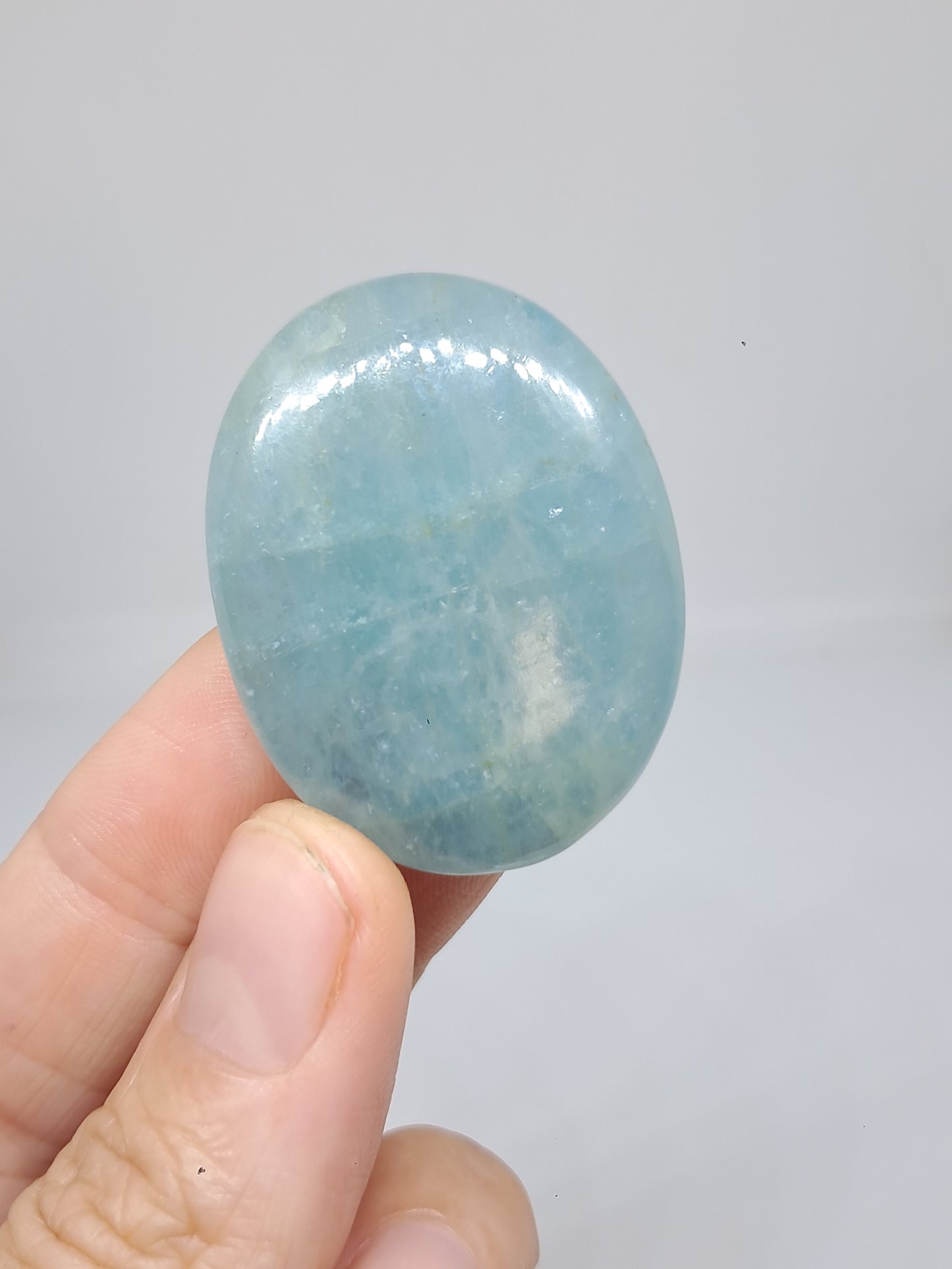 Aquamarine Palmstone | Polished Natural Stone | High Quality