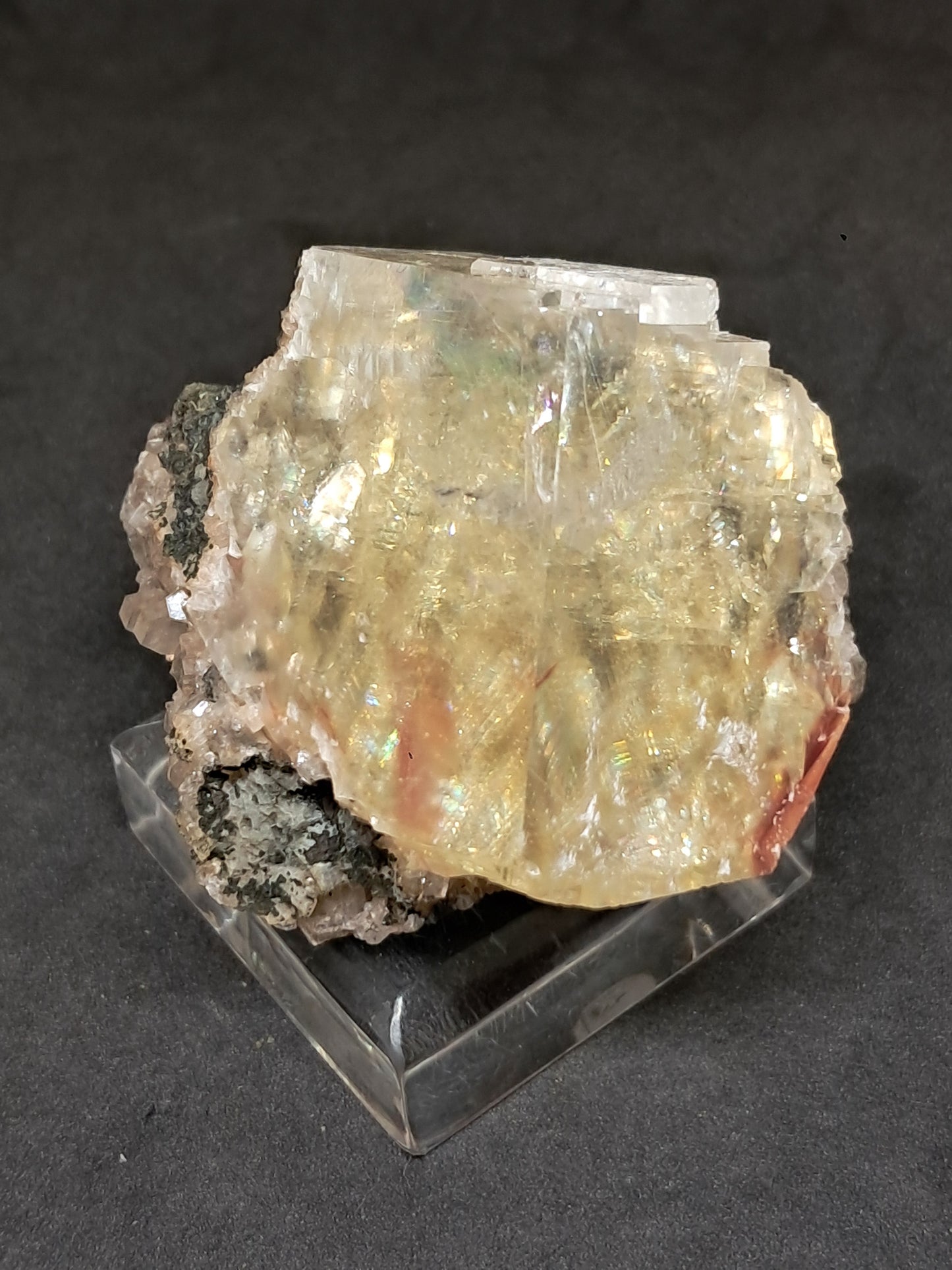 Calcita Frambuesa Mohosa *Hallazgo Raro* (Pithampur) Cristal Natural | Piedra Bruta | Muestra de Mineral #CA31