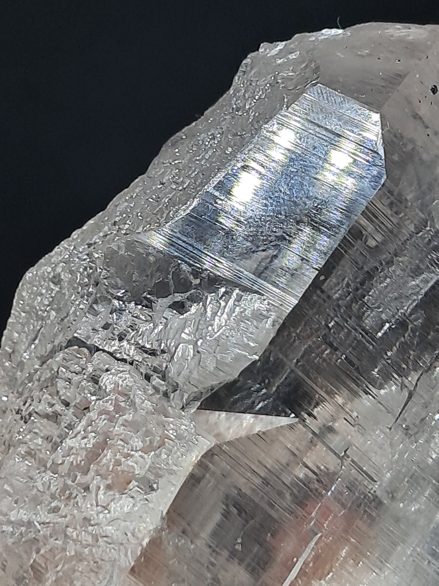 Himalayan Quartz Crystal Point with Magnetite Inclusions | High Grade | Natural Stone | Mineral Specimen #CH53