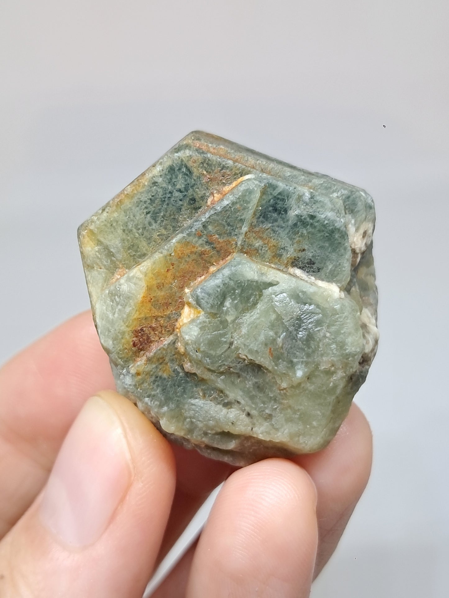 Natural Greenish-Blue *Teal* Sapphire Crystal (Karur) Rough Stone | Mineral Specimen #SP48