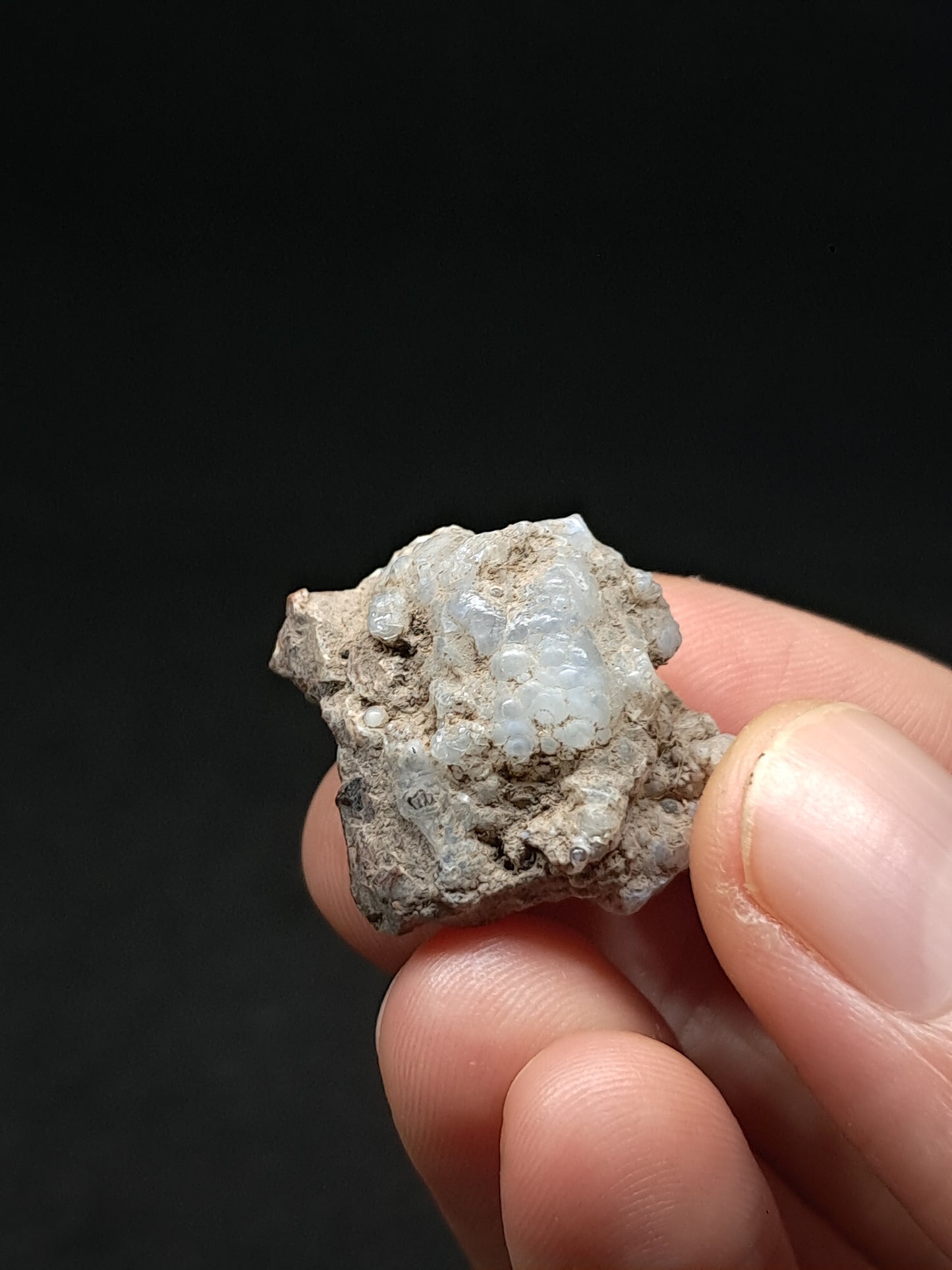 Hyalite Opal on Matrix (Mexico) Rough Crystal Stone | UV-Reactive Mineral Specimen #OH17
