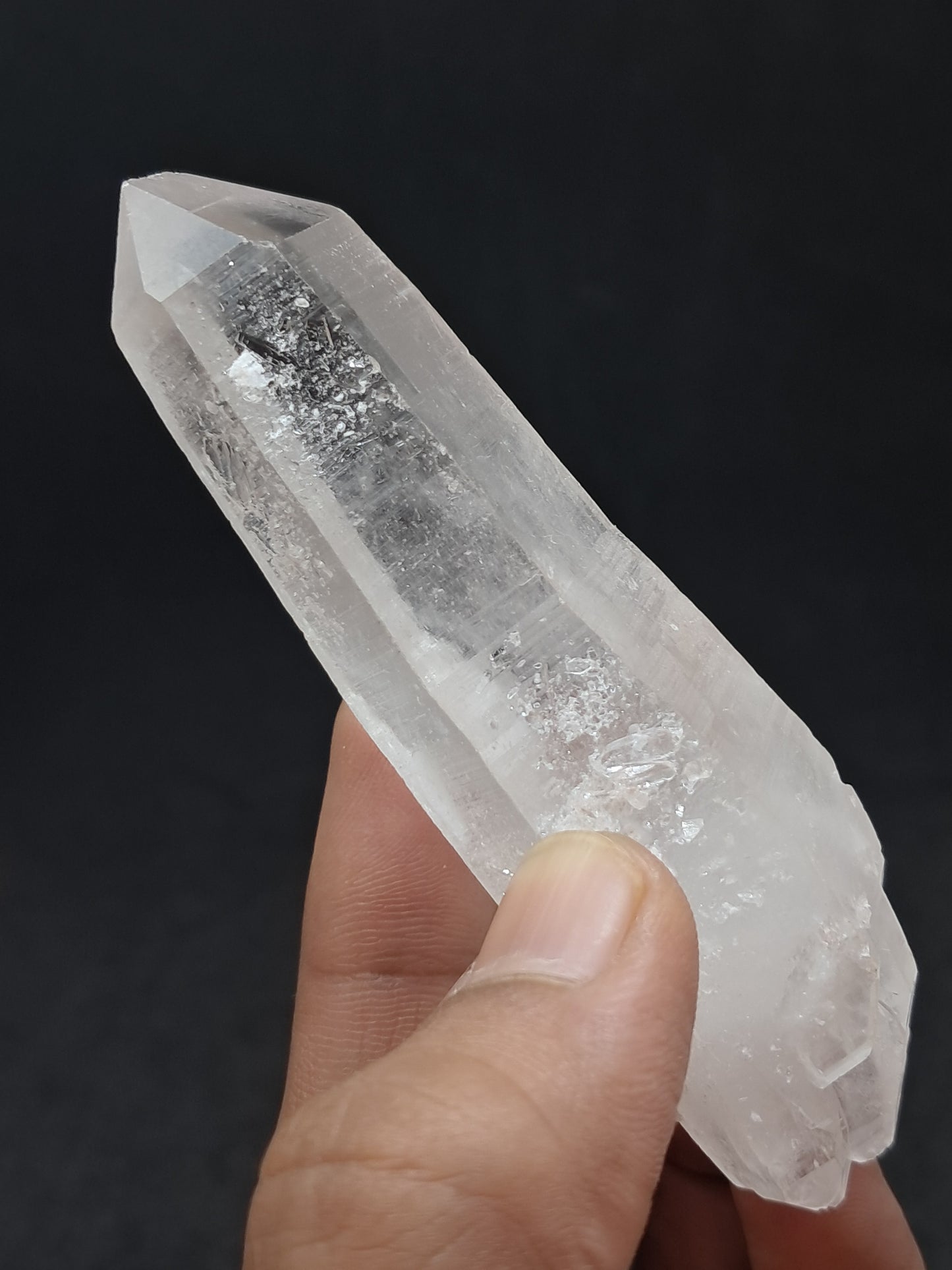 Himalayan Quartz Biterminated Self-healed Point | Natural Crystal | Mineral Specimen #CH68