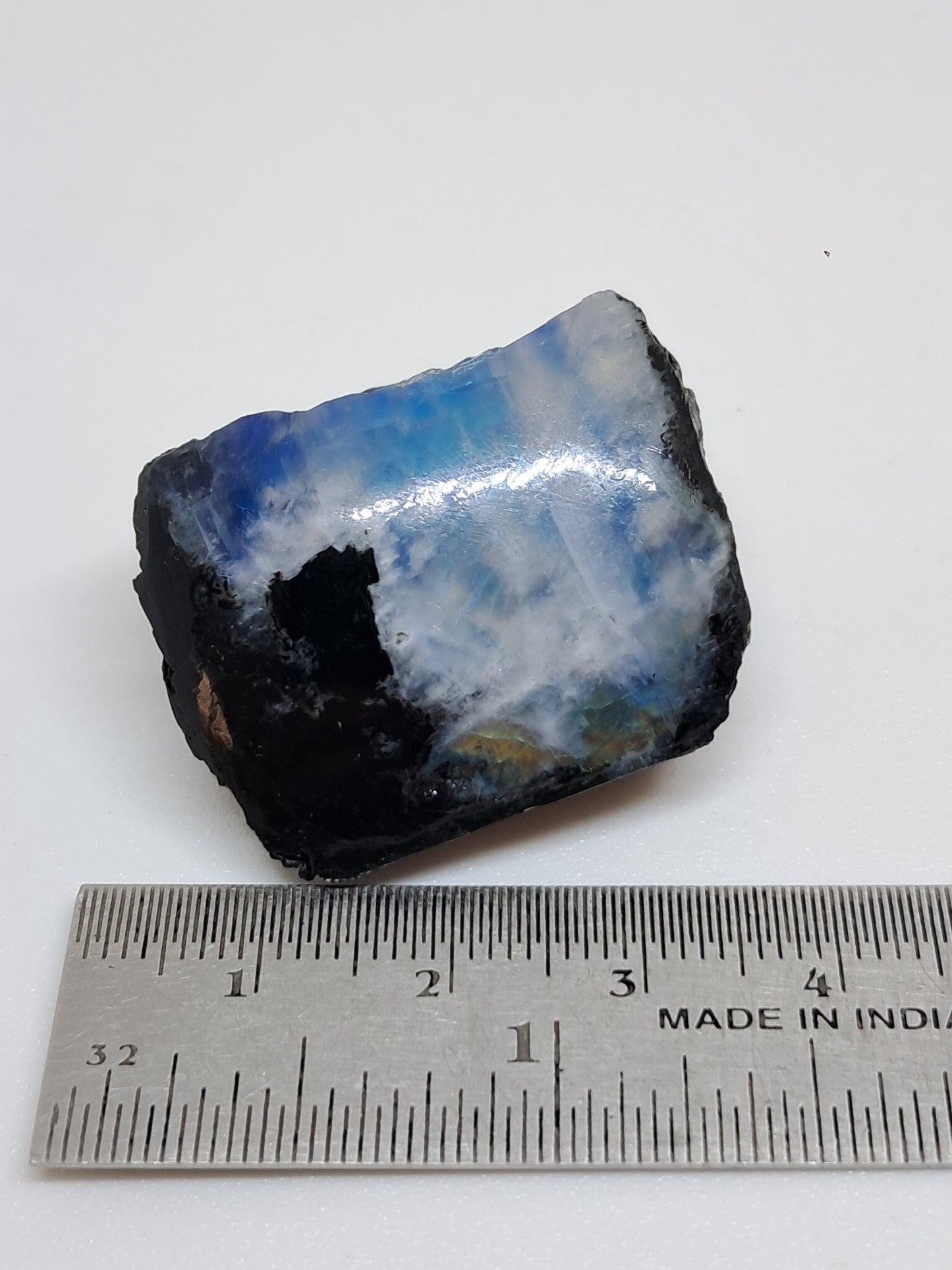 White Labradorite | Rainbow Moonstone *High Grade* (Tamil Nadu) Rough & Polished Stone | Natural Rock #MN20