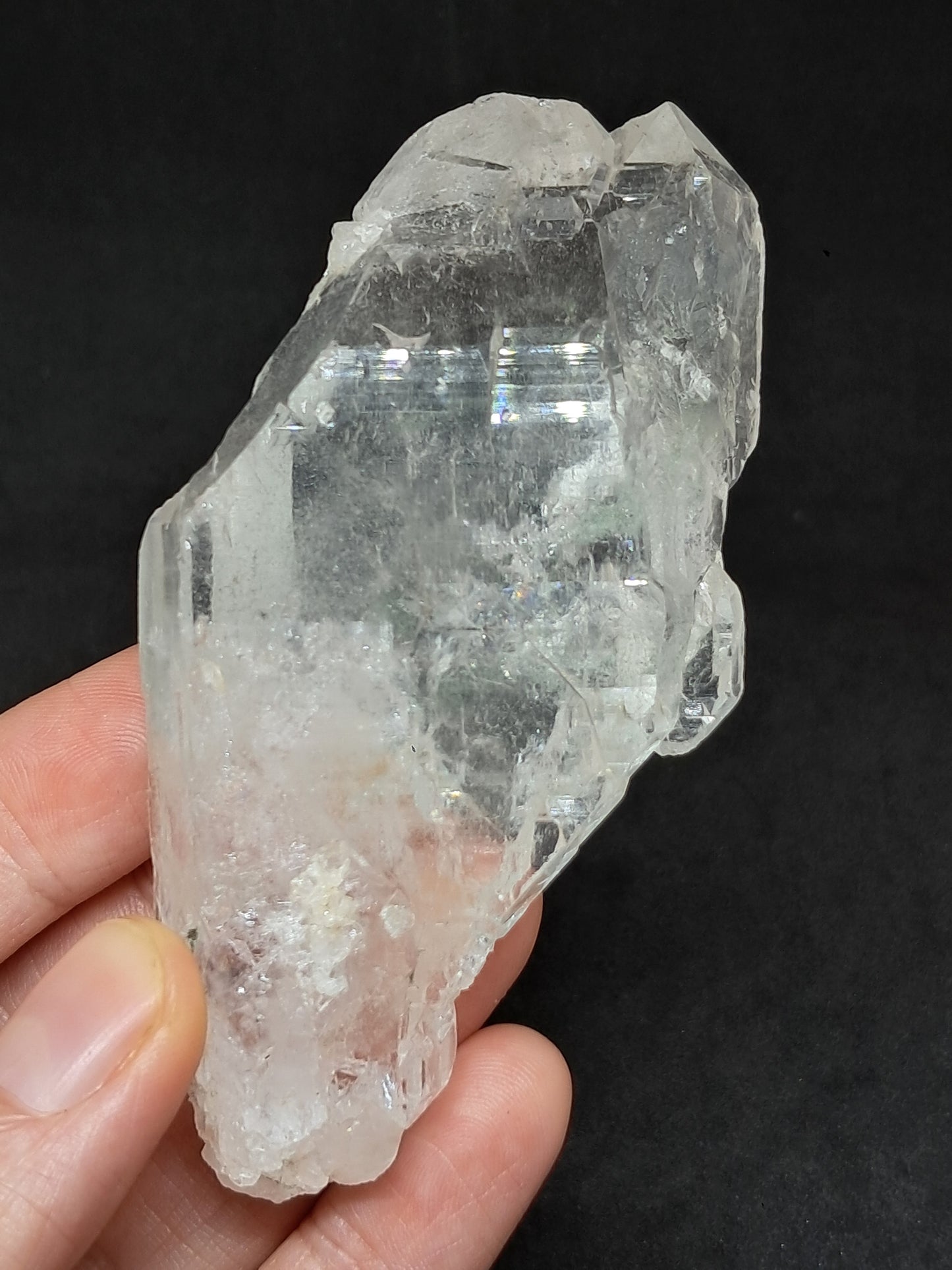 Himalayan Quartz *Elestial Formation* w/ Chlorite Inclusions | Natural Crystal | Mineral Specimen #CH81