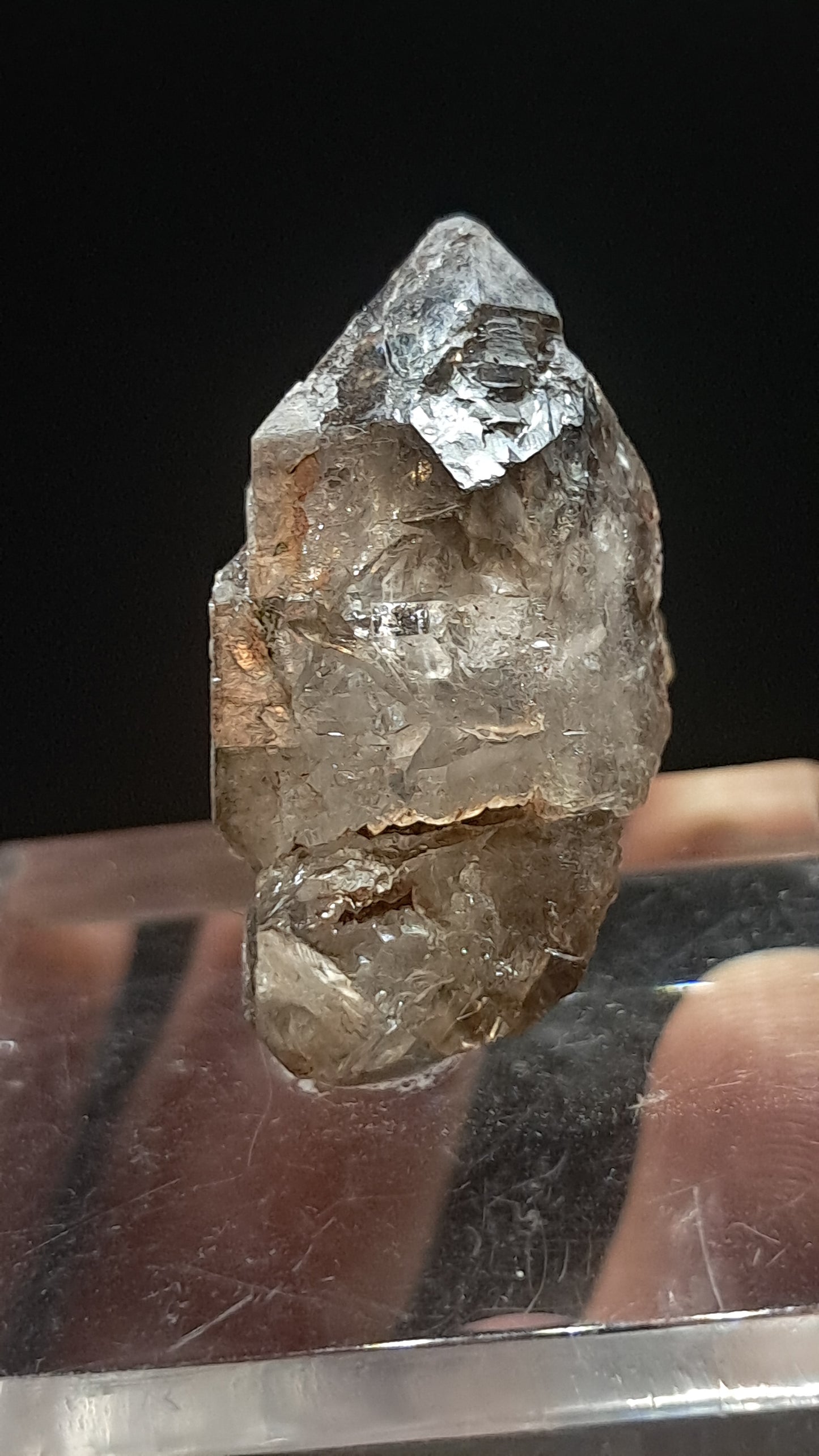 Elestial Smokey Quartz Scepter (Karur) Raw Natural Crystal | Mineral Specimen #EQ23