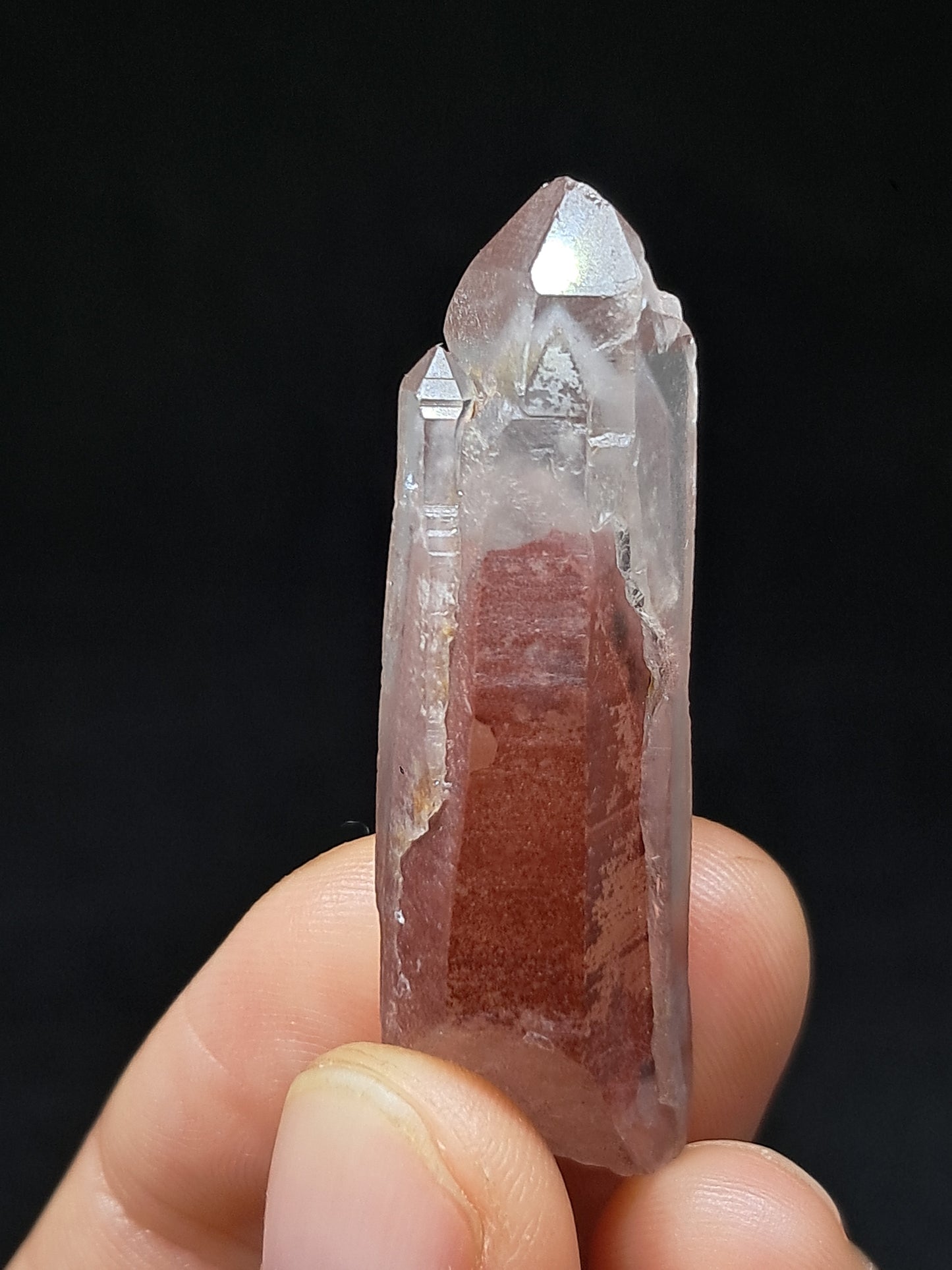 Hematite Phantom Quartz (Telangana) | Natural Crystal | Mineral Specimen #HPQ56