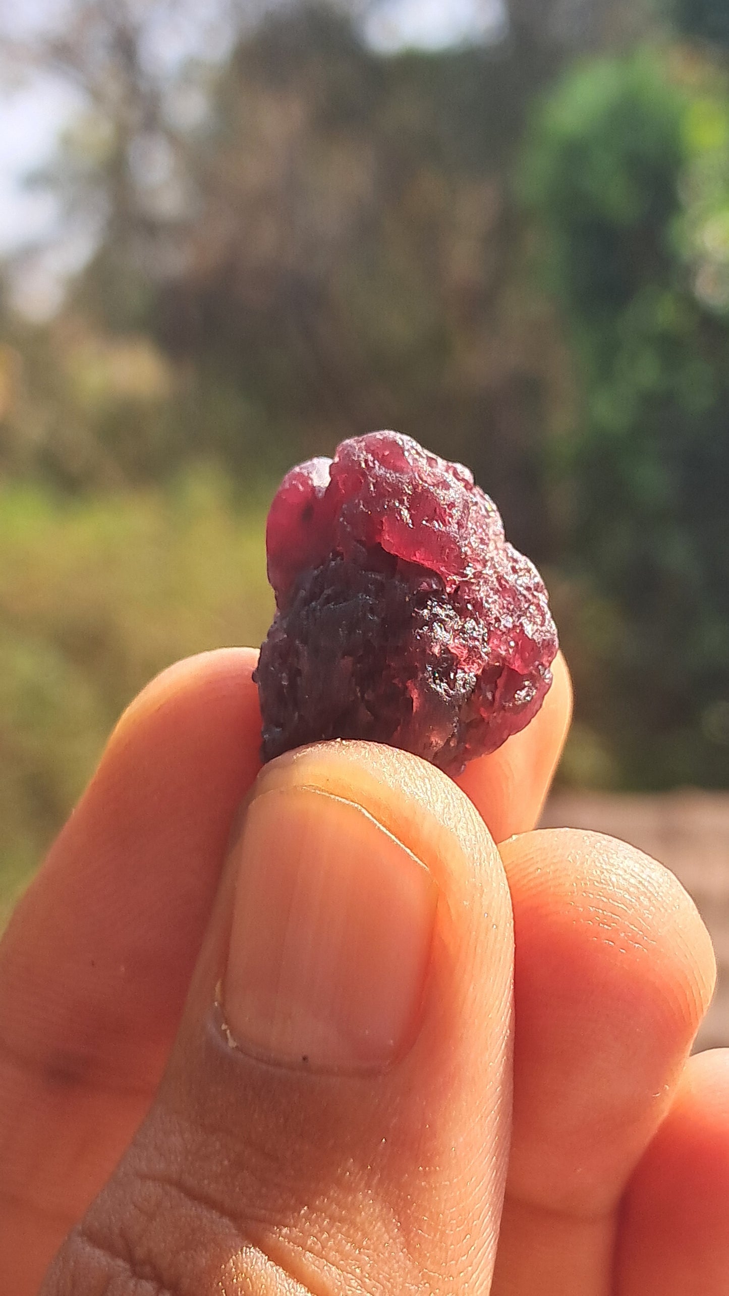 Granate rojo (Karur) | Pulido por río | Piedra natural #RG8