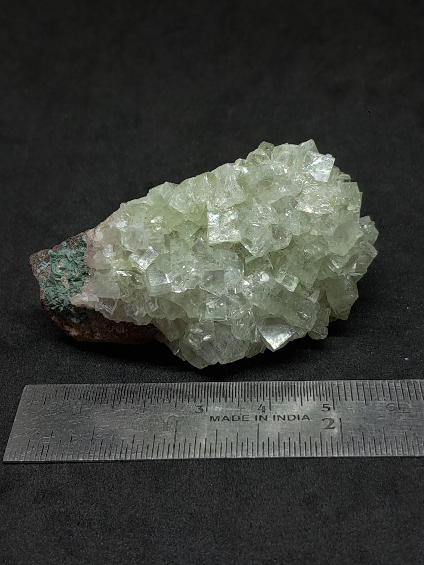 Green Apophyllite Cluster (Fluorapophyllite) (Ajanta) Rough Natural Crystal | Mineral Specimens #GA59