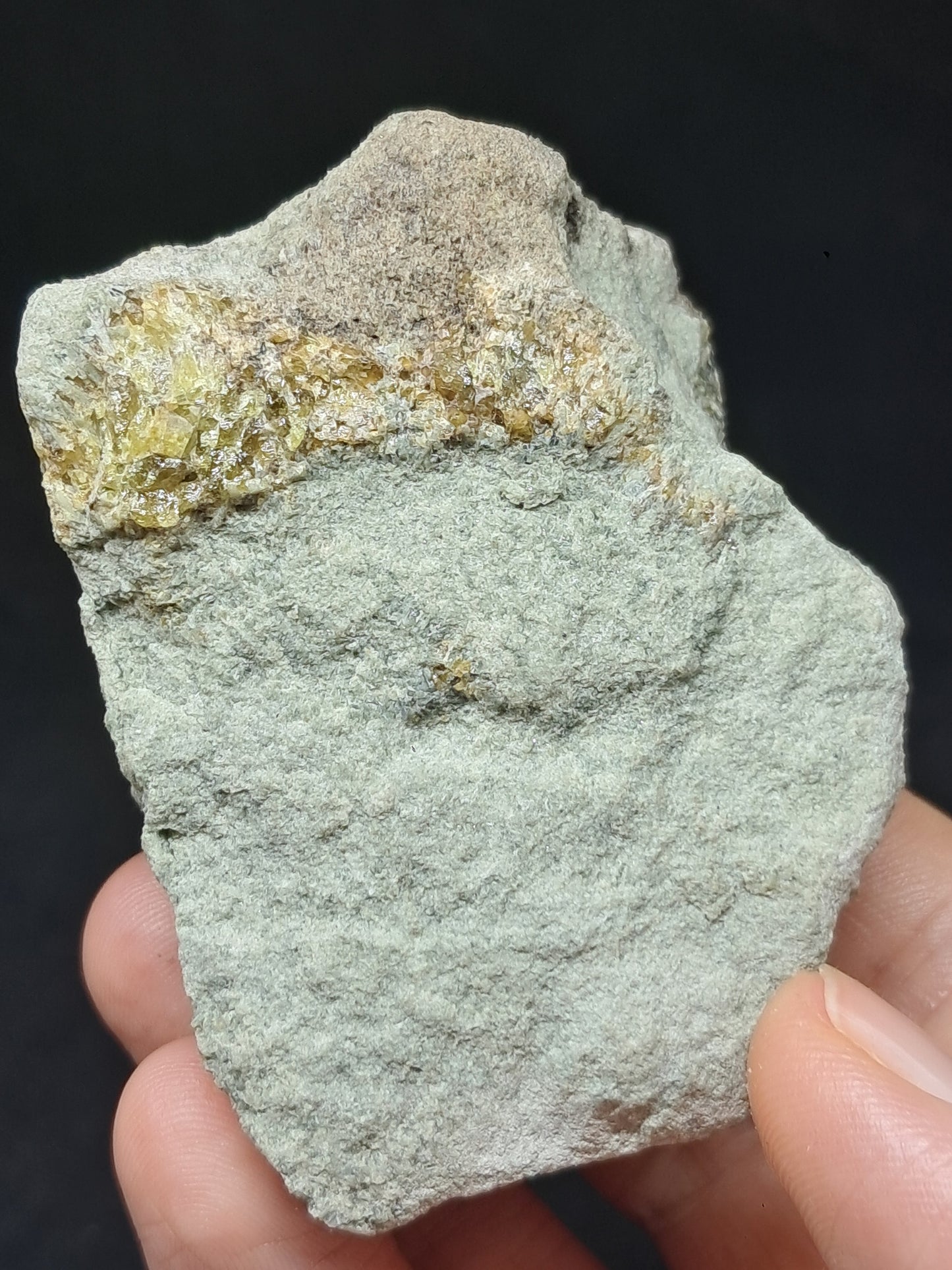 Green Garnet w/ Aegirine (Acmite) on Matrix (Mexico) Andradite Garnet Cluster |Rough Crystal Stone | Mineral Specimen #GR32