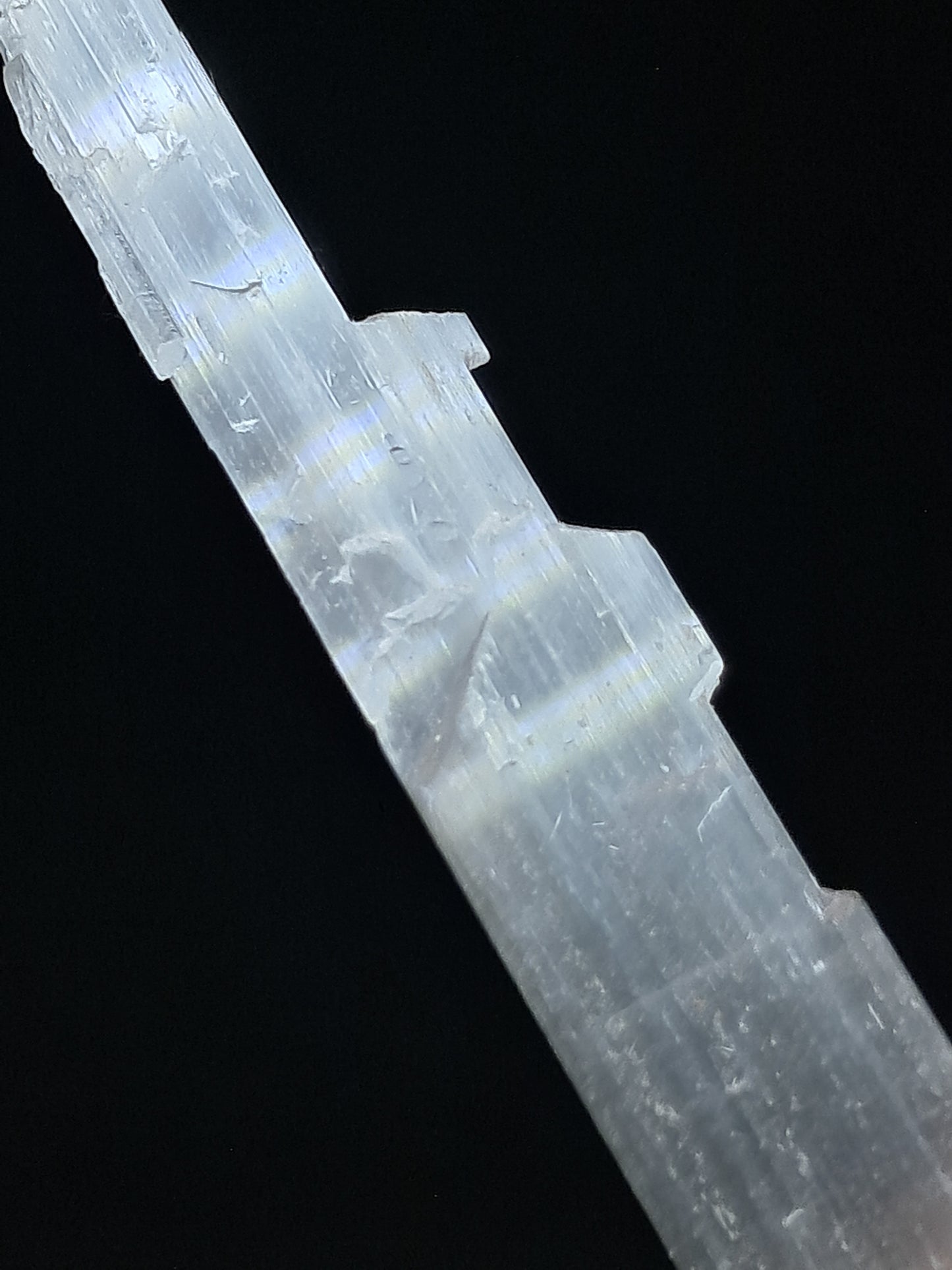 Satin Spar *Selenite* (India) Fibrous Gypsum | Mineral Specimen | Rough Crystal #SE6