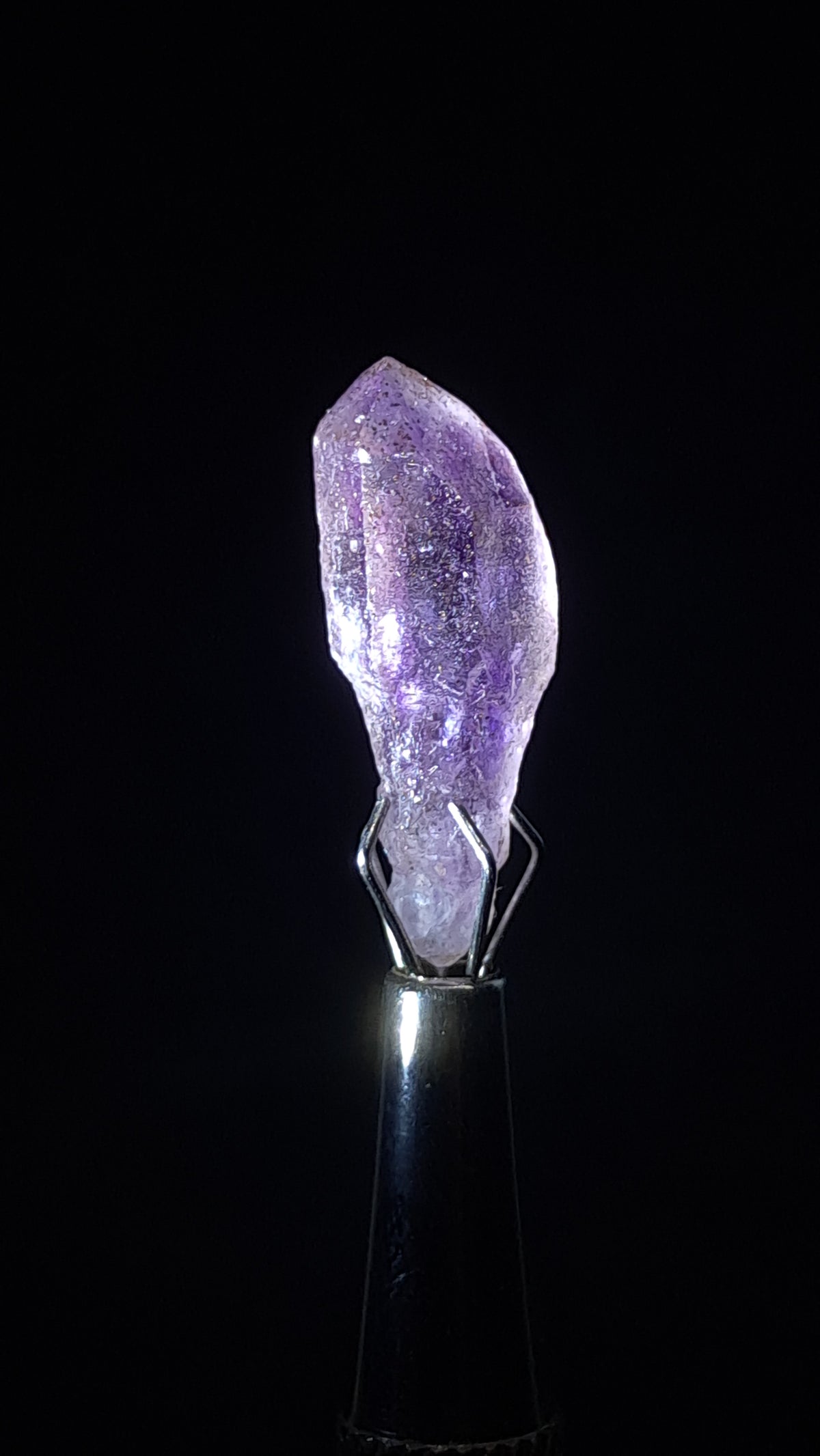Quartz Amethyst Scepter | Hematite Goethite Rutile Inclusions | Biterminated  #KA208