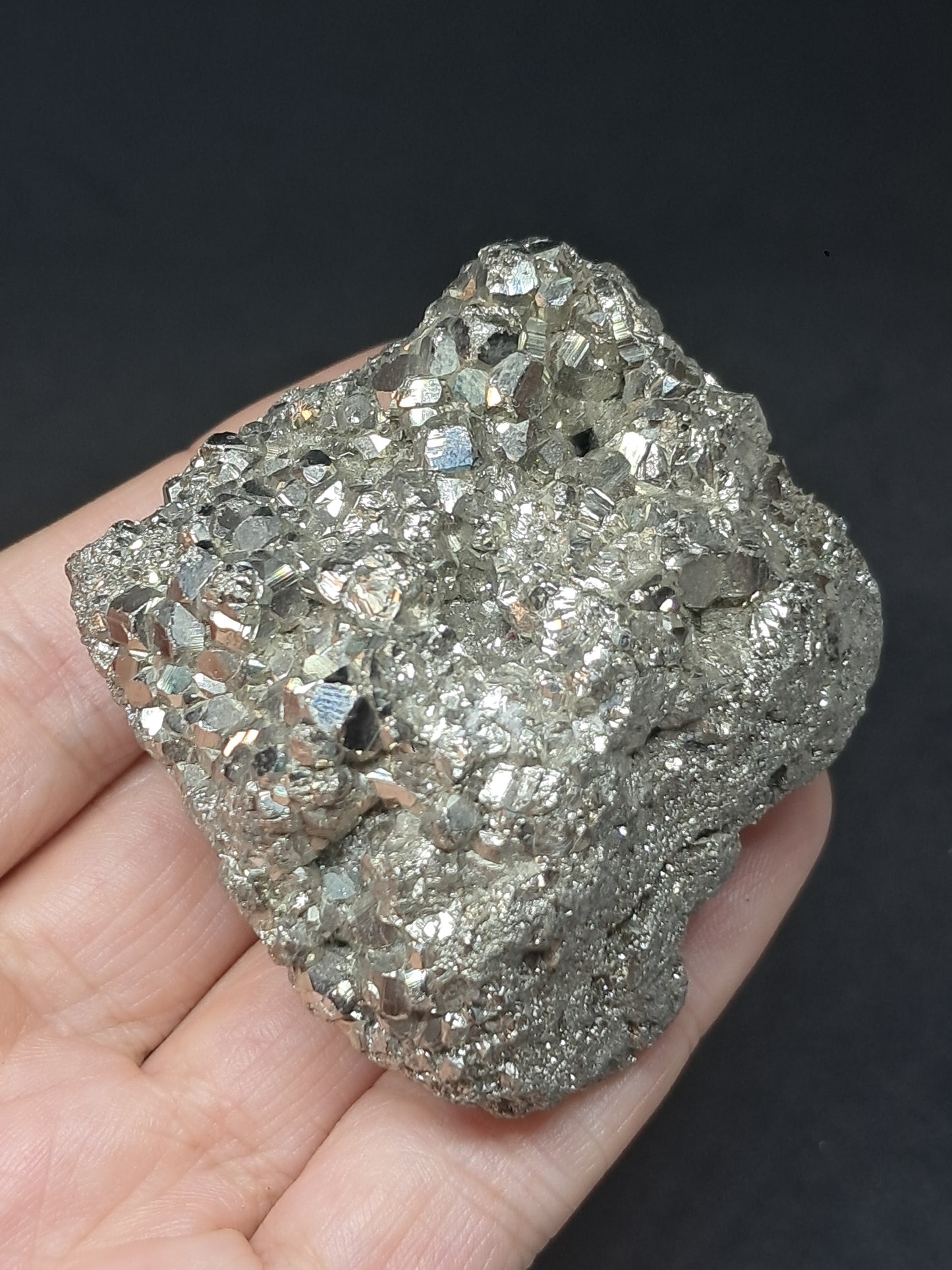 Pirita en bruto (Perú) Racimo natural | Muestra mineral | Rocas y Cristales #PR23