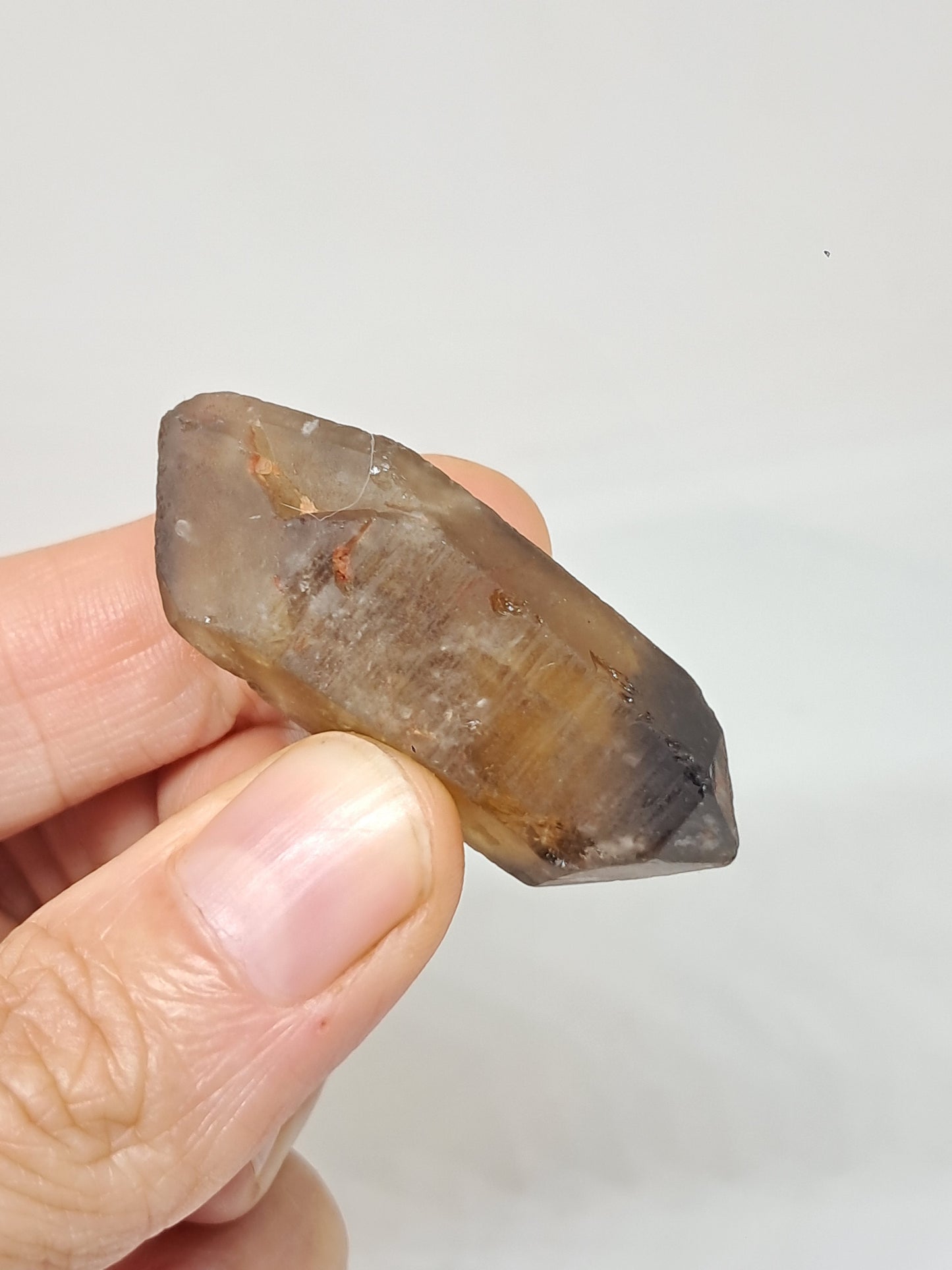 Natural Citrine (DRC) Double Terminated Crystal Point | Mineral Specimen #CTN25