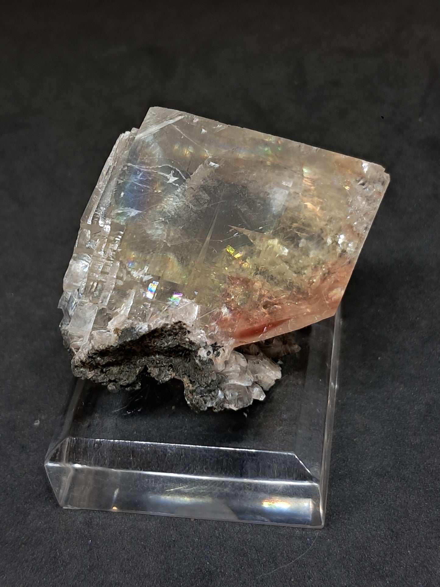 Calcita de frambuesa mohosa *Hallazgo raro* (Pithampur) Cristal natural | Piedra en bruto | Muestra mineral #CA33