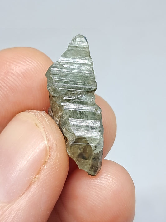 Natural Greenish-Blue *Teal* Sapphire Crystal (Karur) Rough Stone | Mineral Specimen #SP29