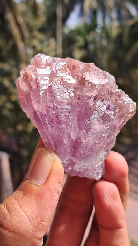 Karur Amethyst Scepter Cluster | Honeycomb Terminations | "Super Seven" inclusions | Mineral Specimen #KA186