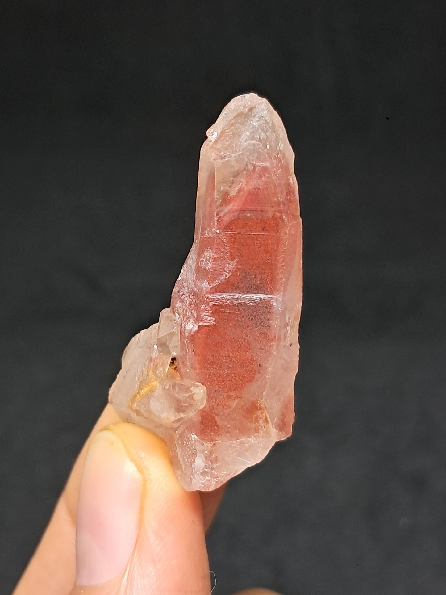 Hematite Phantom Quartz (Telangana) | Natural Crystal | Mineral Specimen #HPQ61