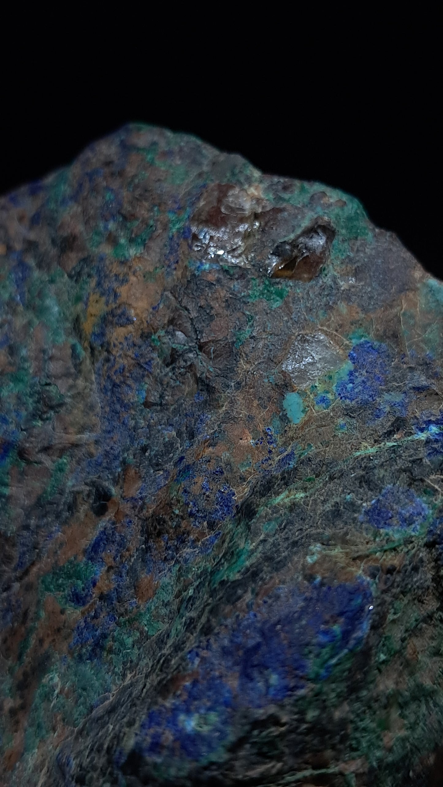 Natural Azurite & Malachite on Matrix (Congo) #UC2
