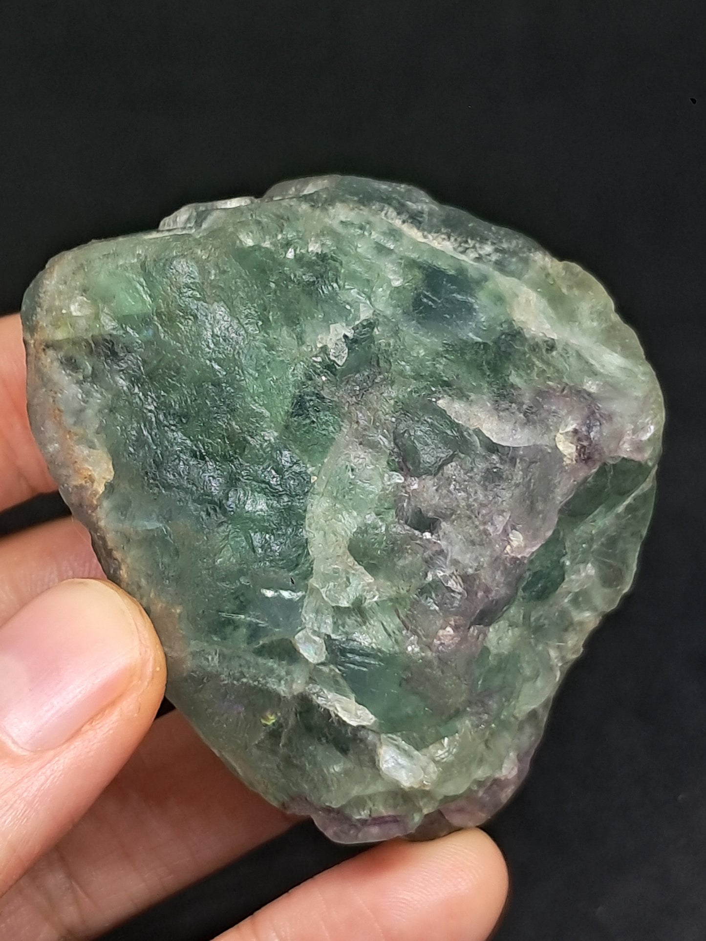 Rough Rainbow Fluorite Stone | Natural Crystal | Mineral Specimen #FL6