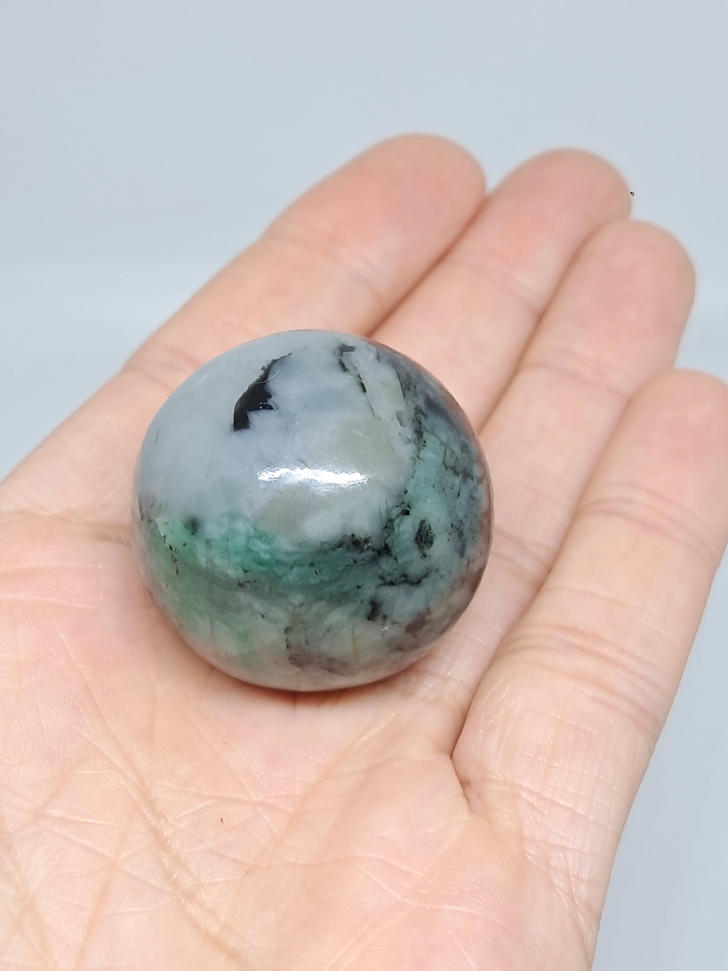 Esfera esmeralda | Piedra pulida | Cristal natural #EM7