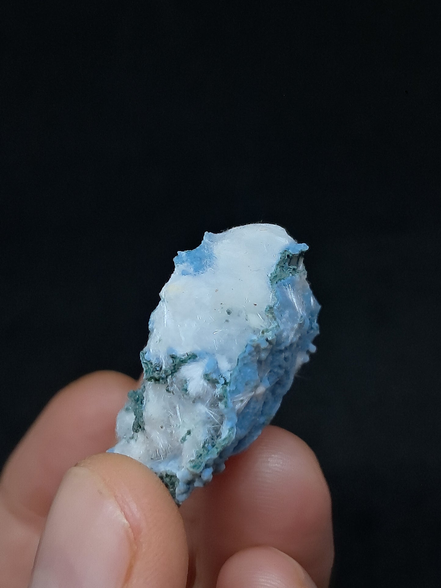 Okenite on Chalcedony (Mumbai) Mineral Specimen | Natural Crystal #OK39