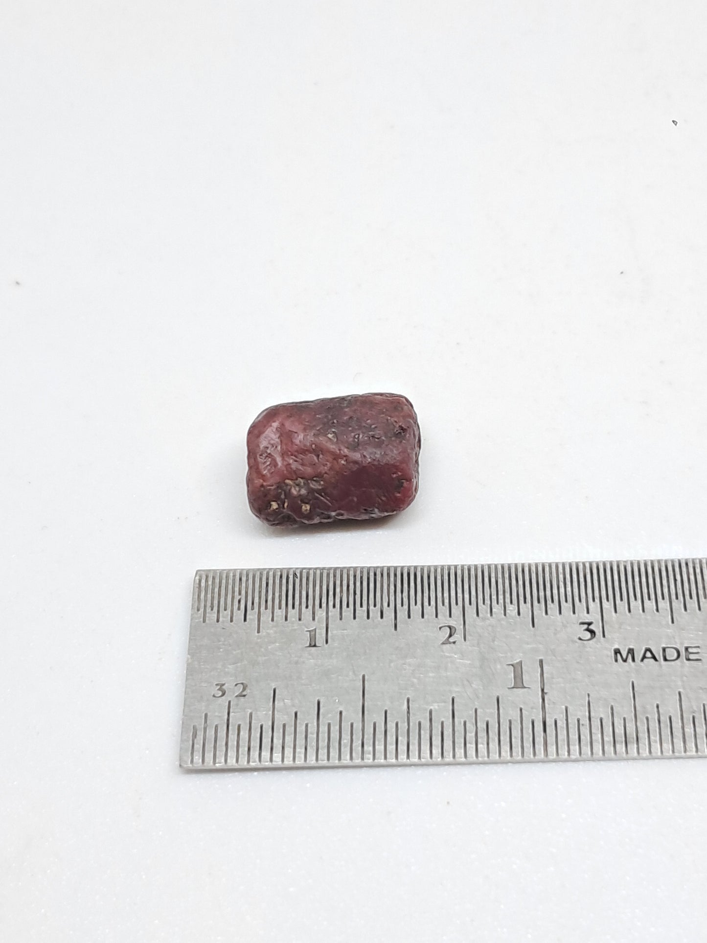 Rough Ruby Crystal (Tamil Nadu) Natural Stone | Mineral Specimen #RB16