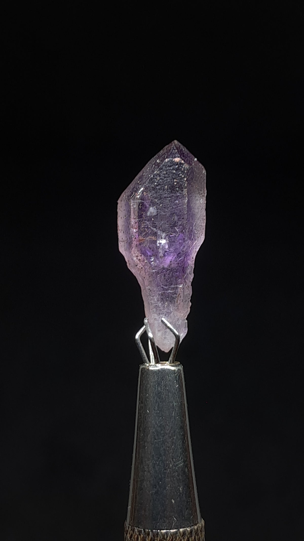Quartz Amethyst Scepter | Hematite Goethite Rutile Inclusions | Biterminated  #KA208
