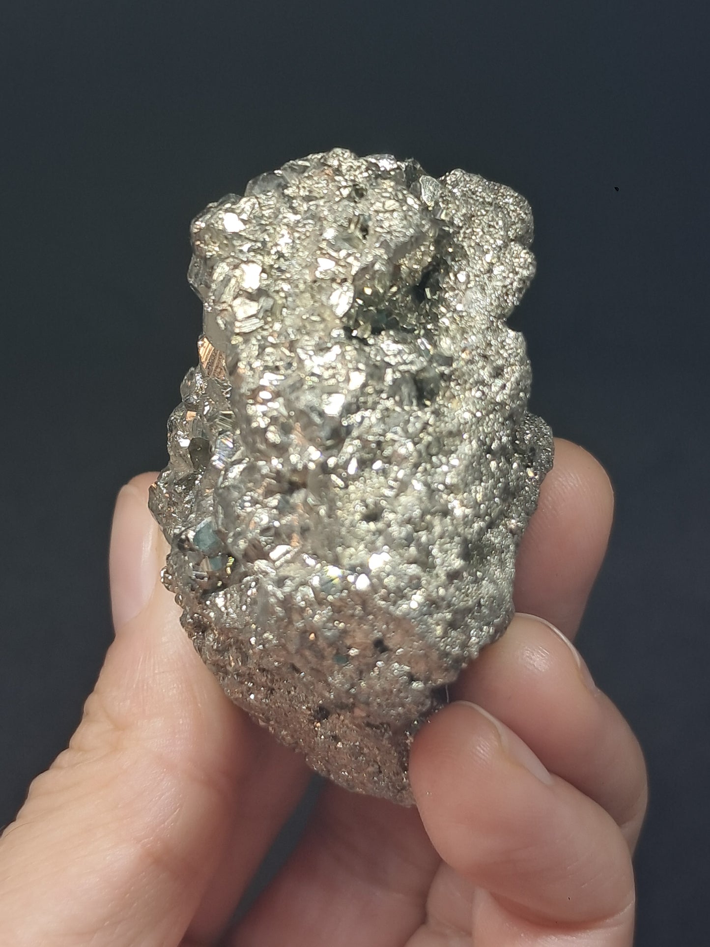 Pirita en bruto (Perú) Racimo natural | Muestra mineral | Rocas y Cristales #PR23