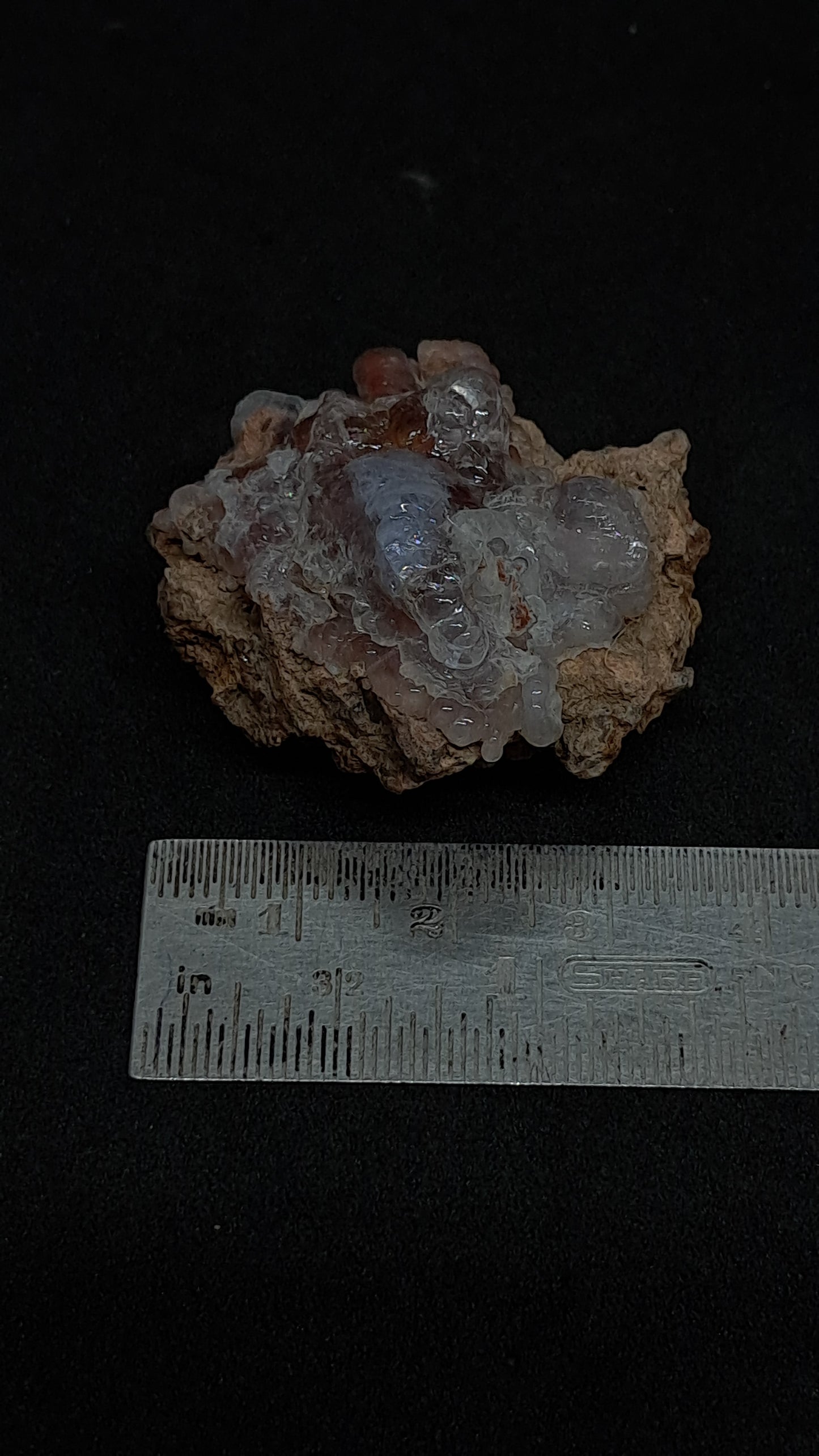 Hyalite Opal on Matrix (Mexico) Rough Crystal Stone | UV-Reactive Mineral Specimen #OH4